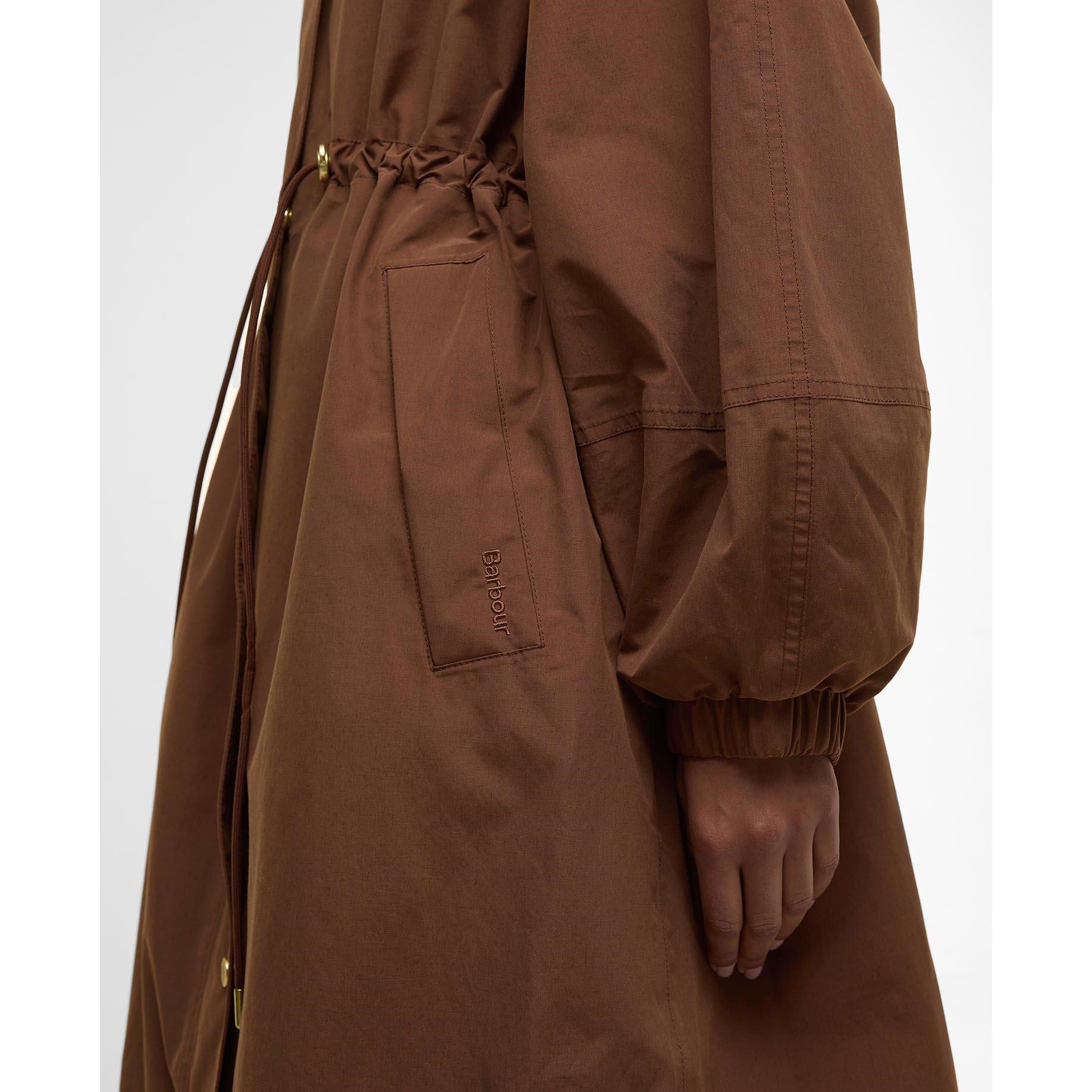 Vicuna/Hessian - Barbour - Women's Sidney Waterproof Long Sleeve Hooded Rain Anorak - 6