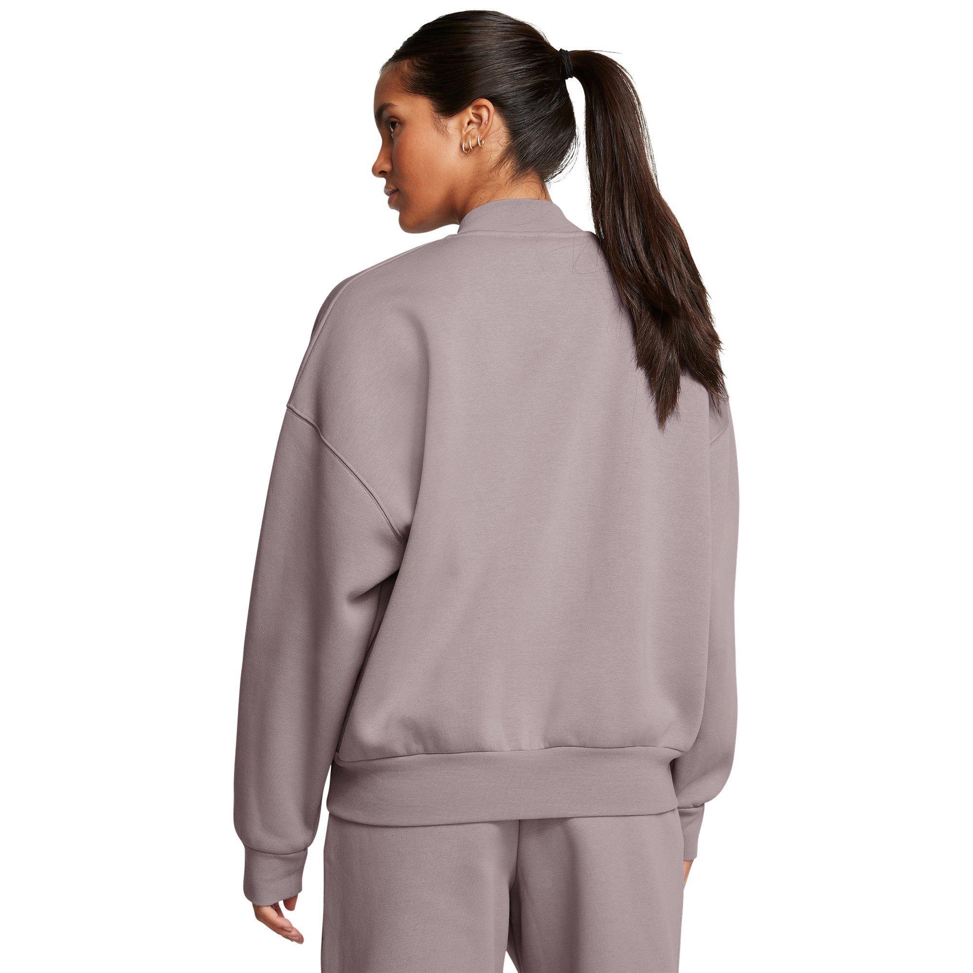 Grau - Under Armour - Fleece Full-Zip Lightweight Bomber Jacket - 4