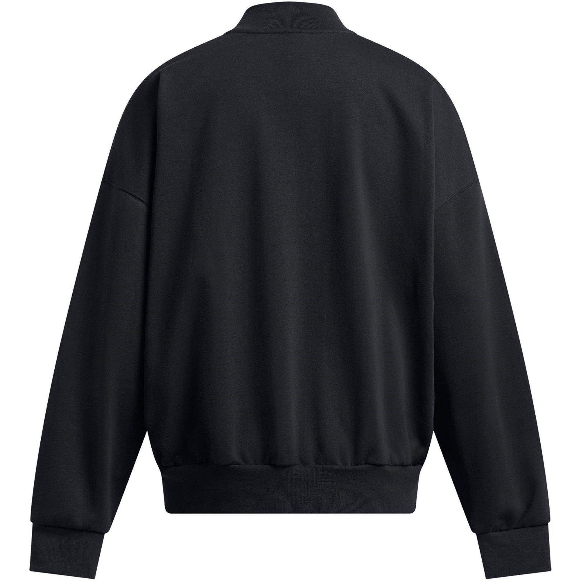 Black - Under Armour - Women's Lightweight Varsity Bomber Jacket - 2
