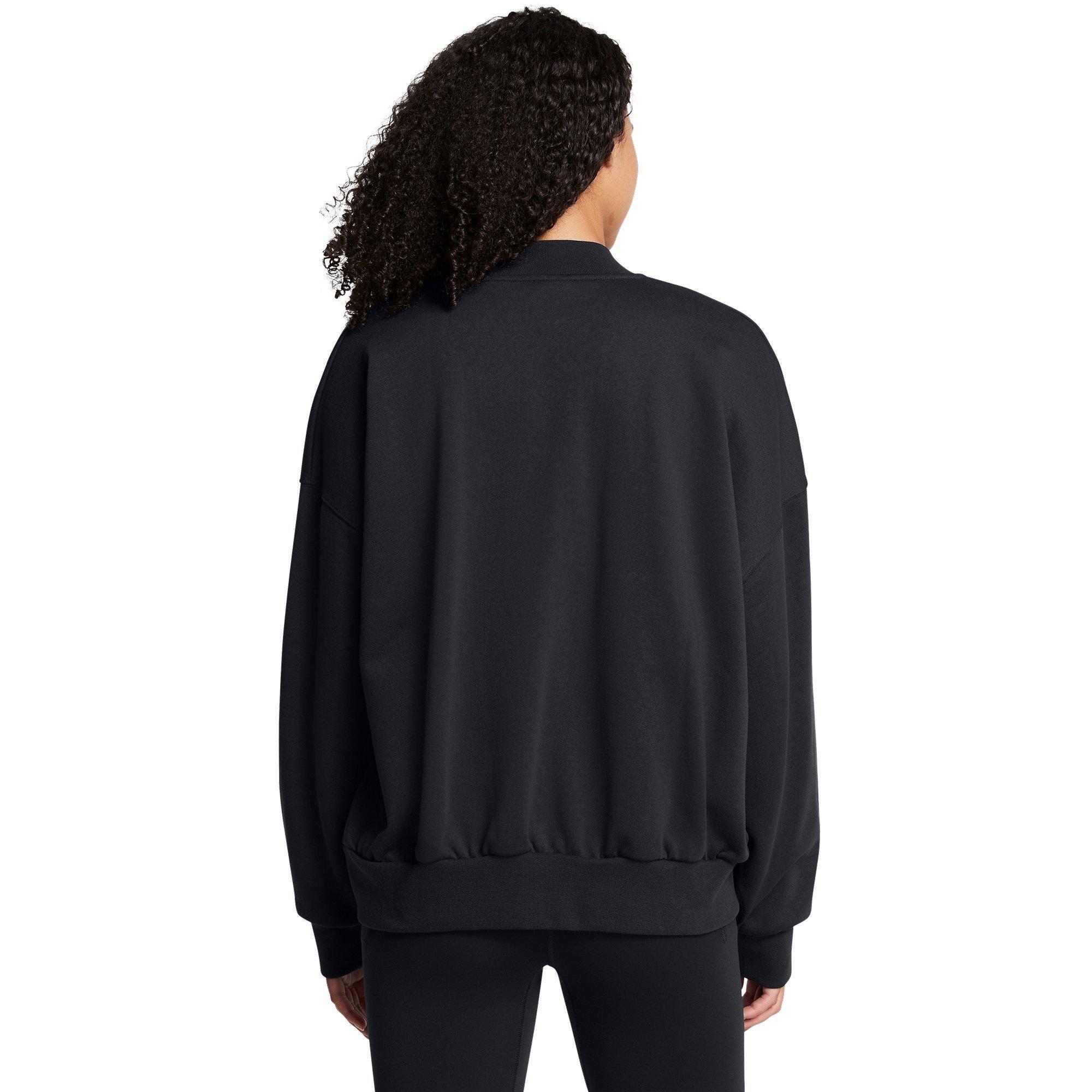 Black - Under Armour - Women's Lightweight Varsity Bomber Jacket - 4