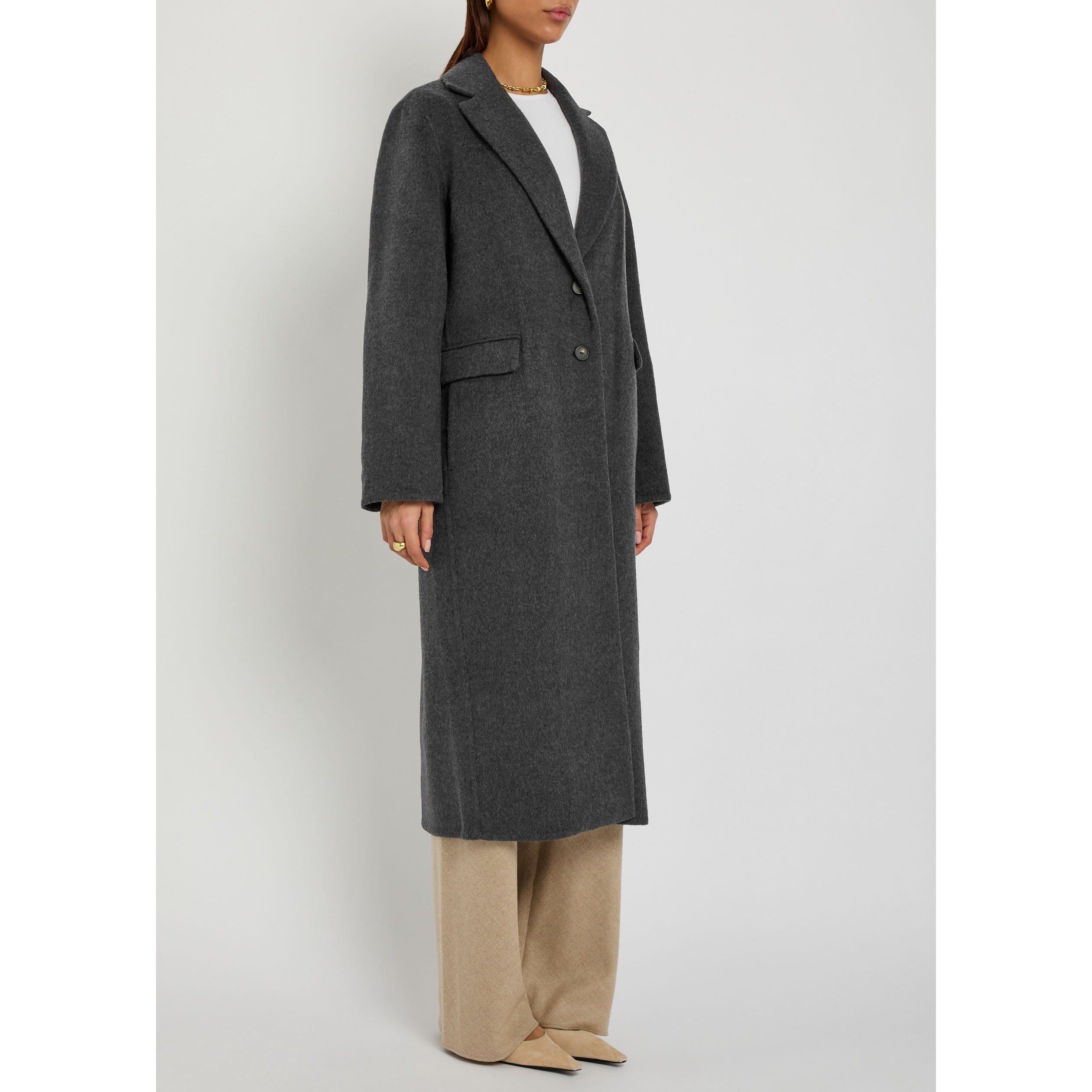 DARK GREY - Vince - C SINGLE BREASTED CLASSIC COAT - 3