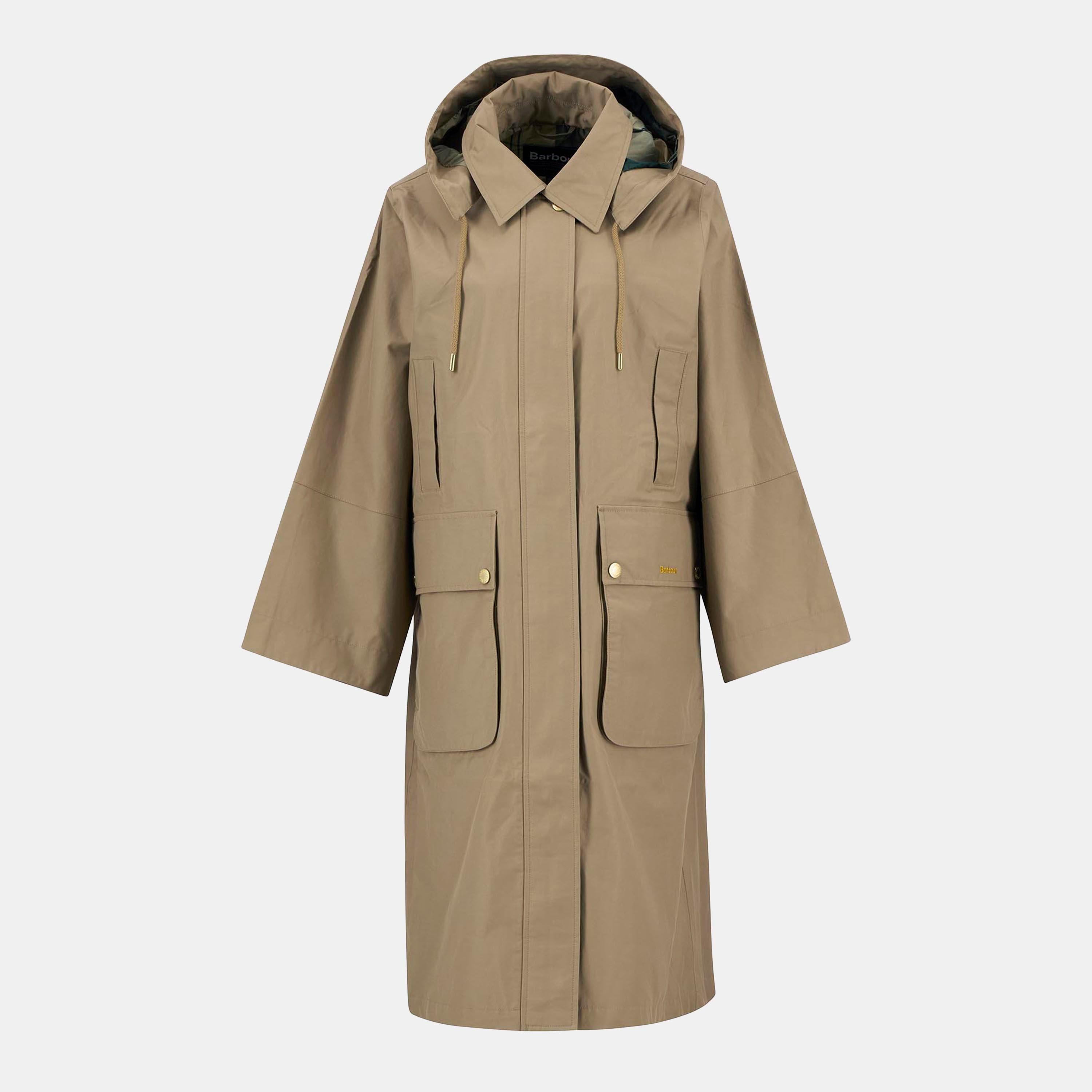 Military/Ancnt - Barbour - Women's Maude Waterproof Detachable Hood Long Sleeve Rain Anorak - 1