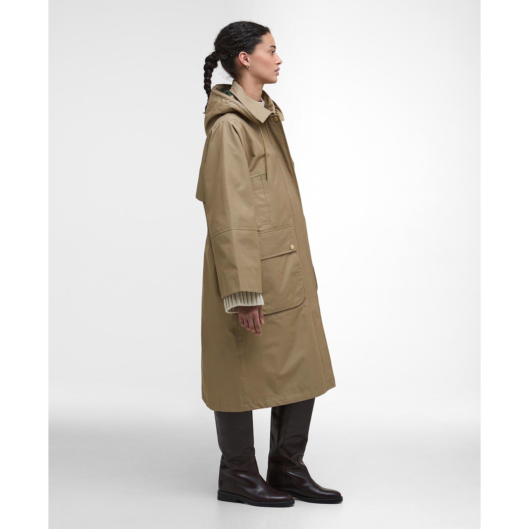 Military/Ancnt - Barbour - Women's Maude Waterproof Detachable Hood Long Sleeve Rain Anorak - 7