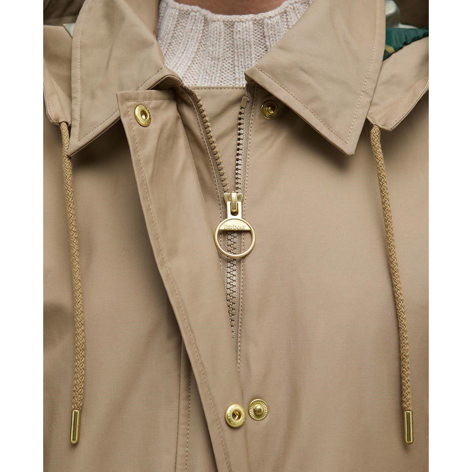 Military/Ancnt - Barbour - Women's Maude Waterproof Detachable Hood Long Sleeve Rain Anorak - 5