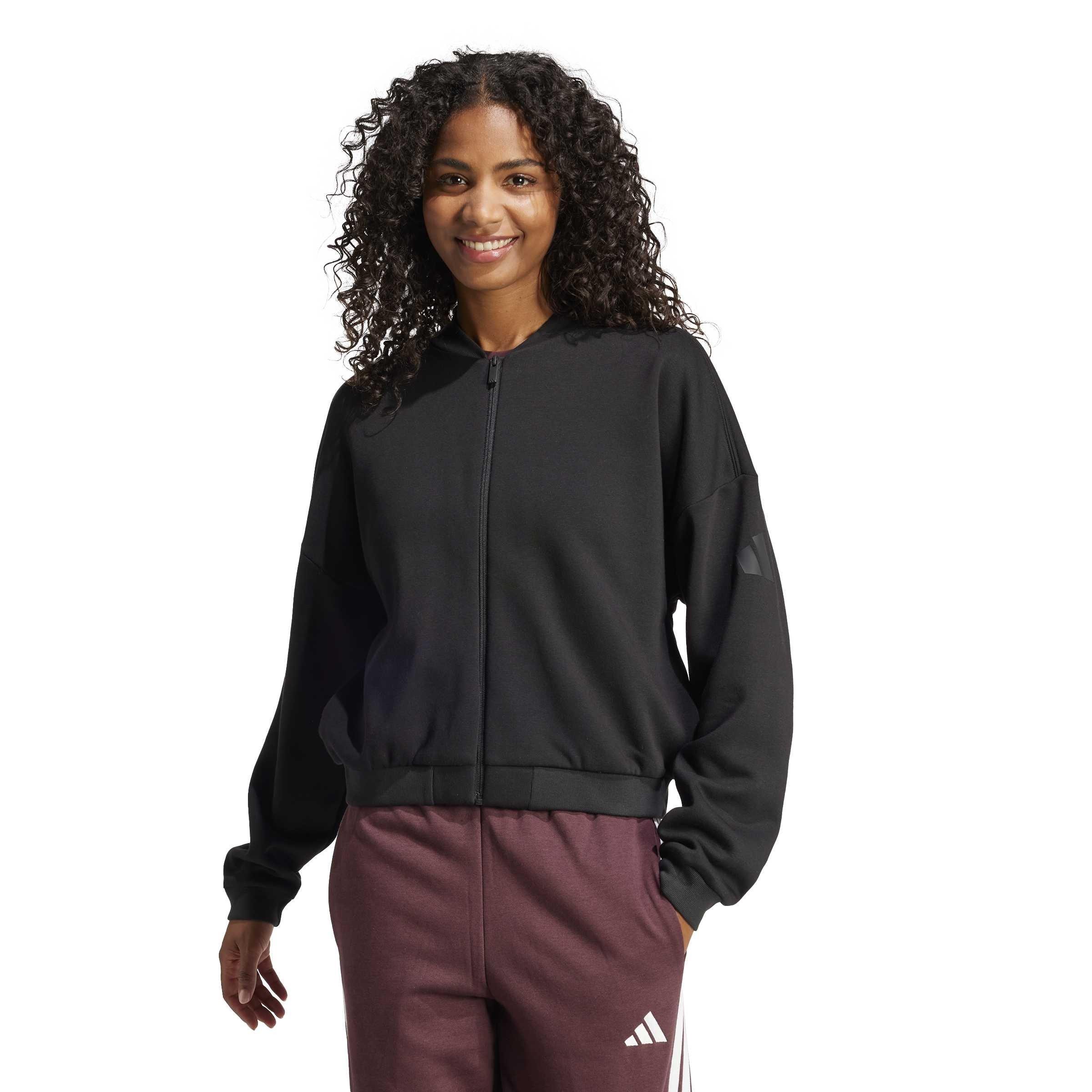 Crna - adidas - Women's Midweight Bomber Jacket - 2