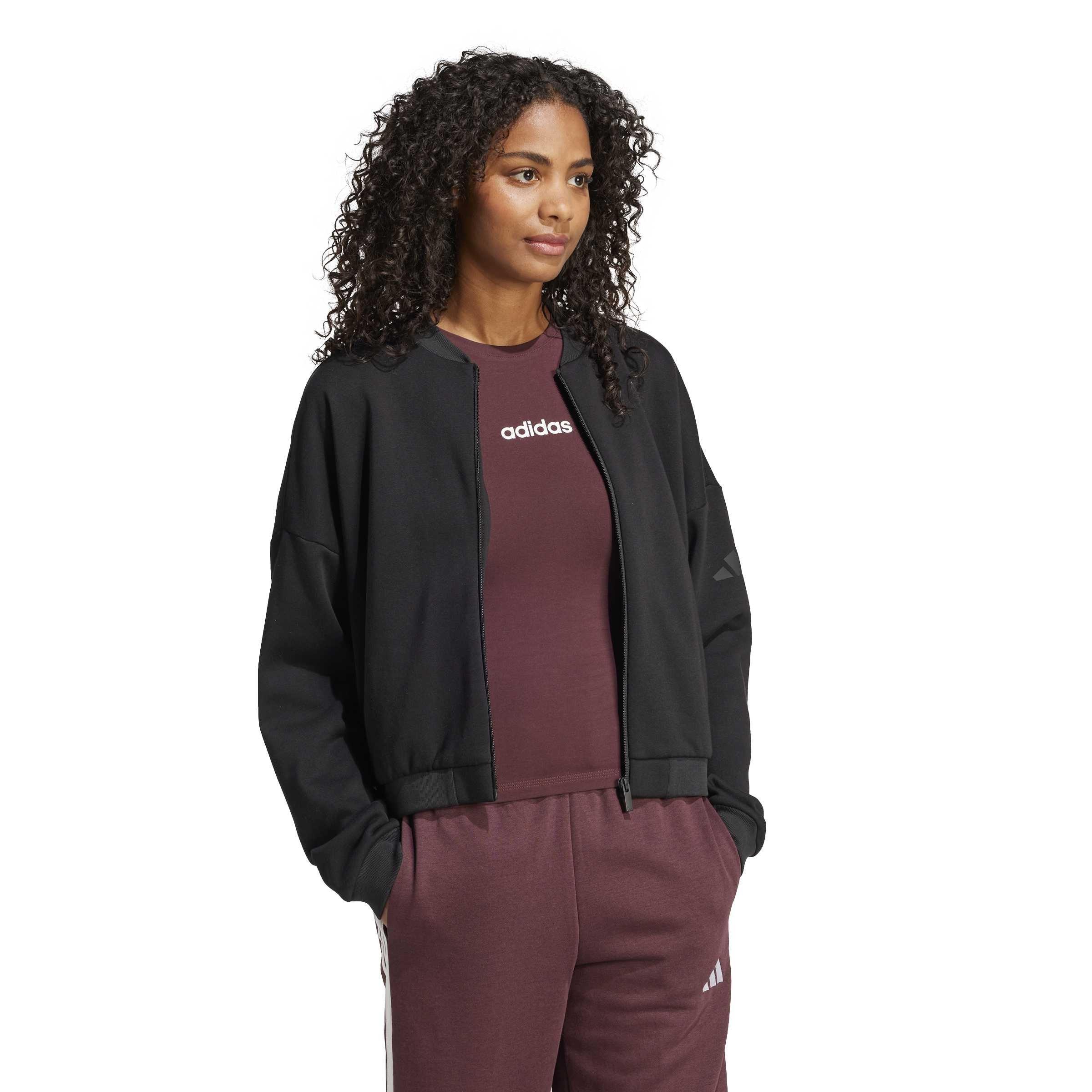 Crna - adidas - Women's Midweight Bomber Jacket - 6