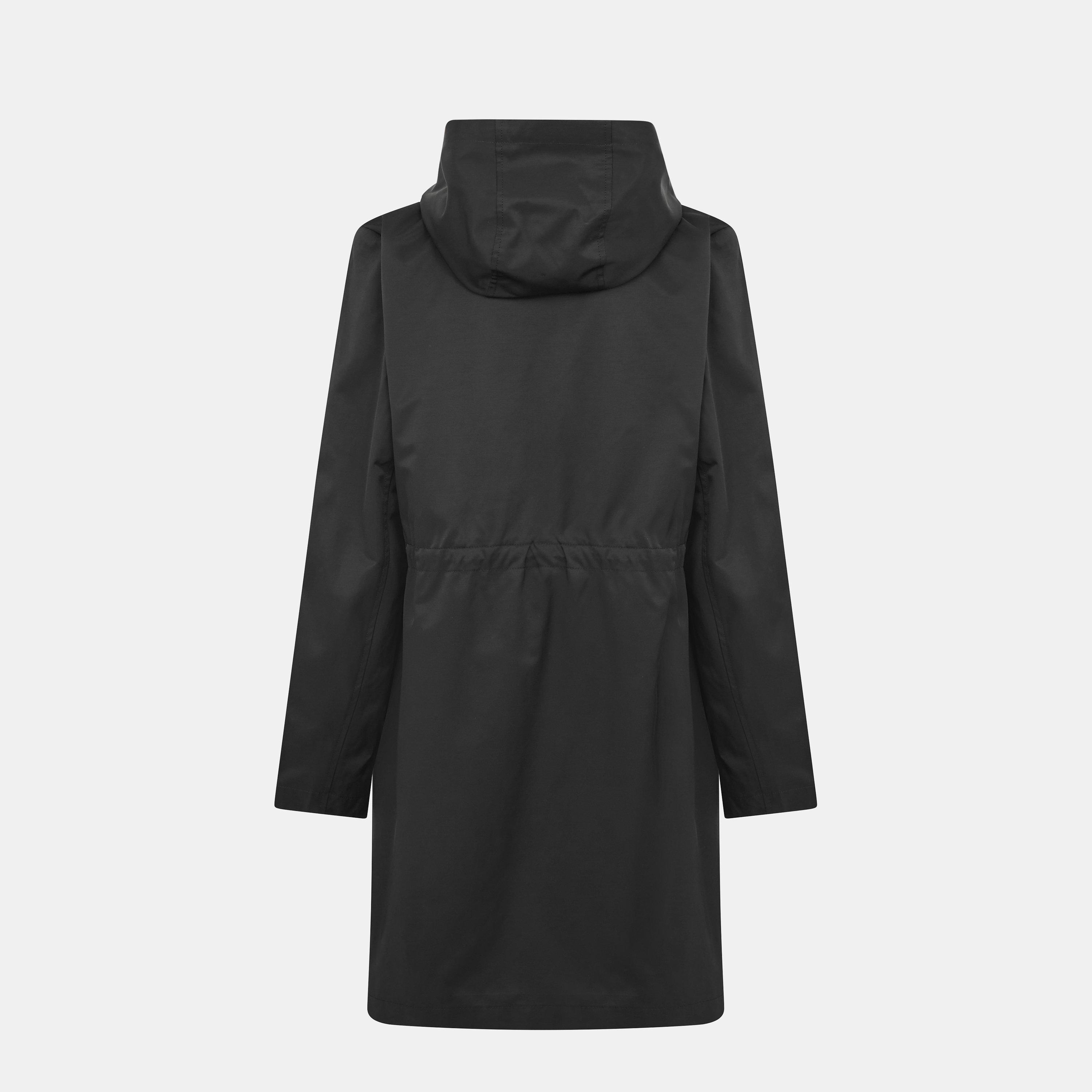 Black/Birch Tan - Lauren by Ralph Lauren - Women's Water-Resistant Adjustable Rain Anorak - 2