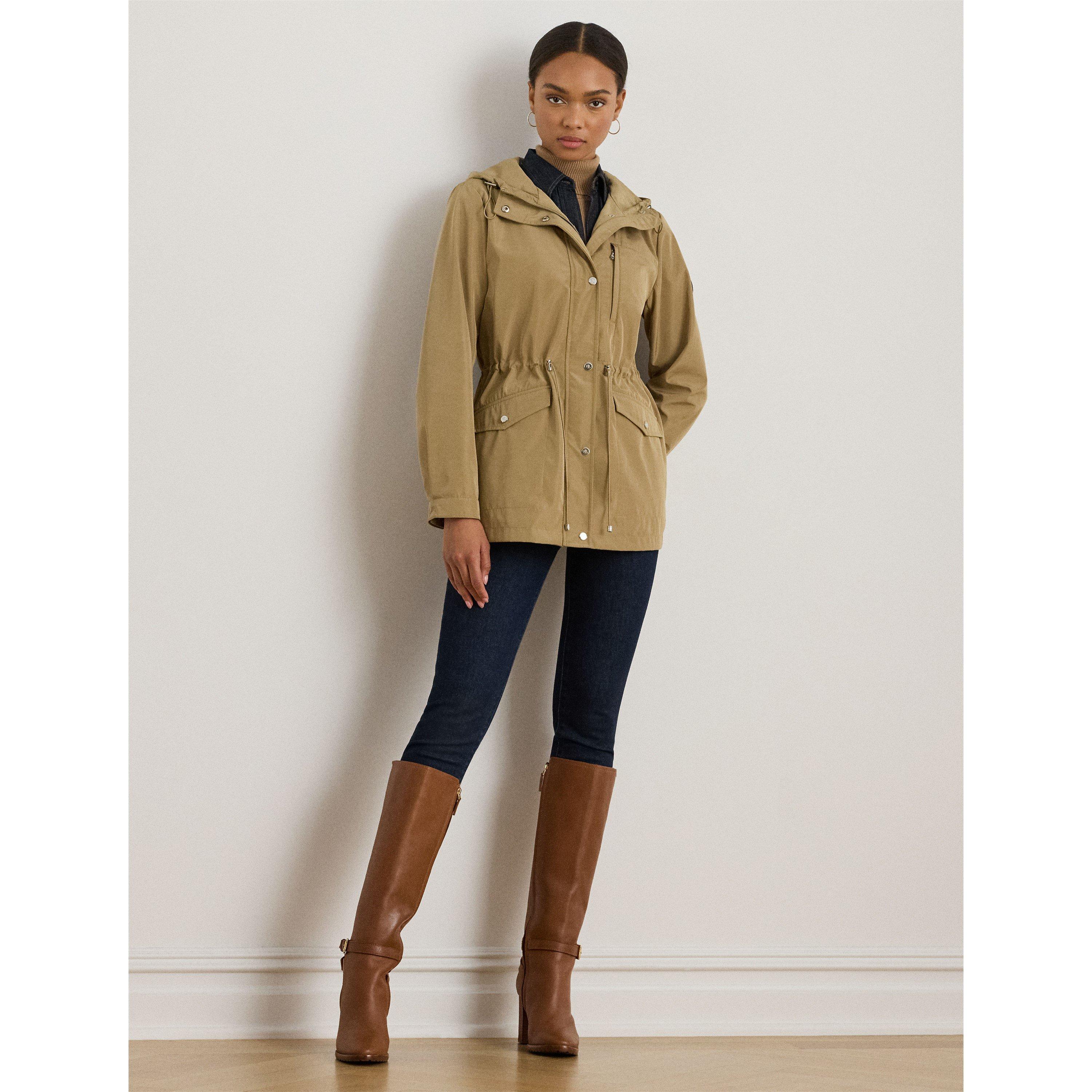 Birch Tan - Lauren by Ralph Lauren - Women's Water-Resistant Adjustable Rain Anorak - 5