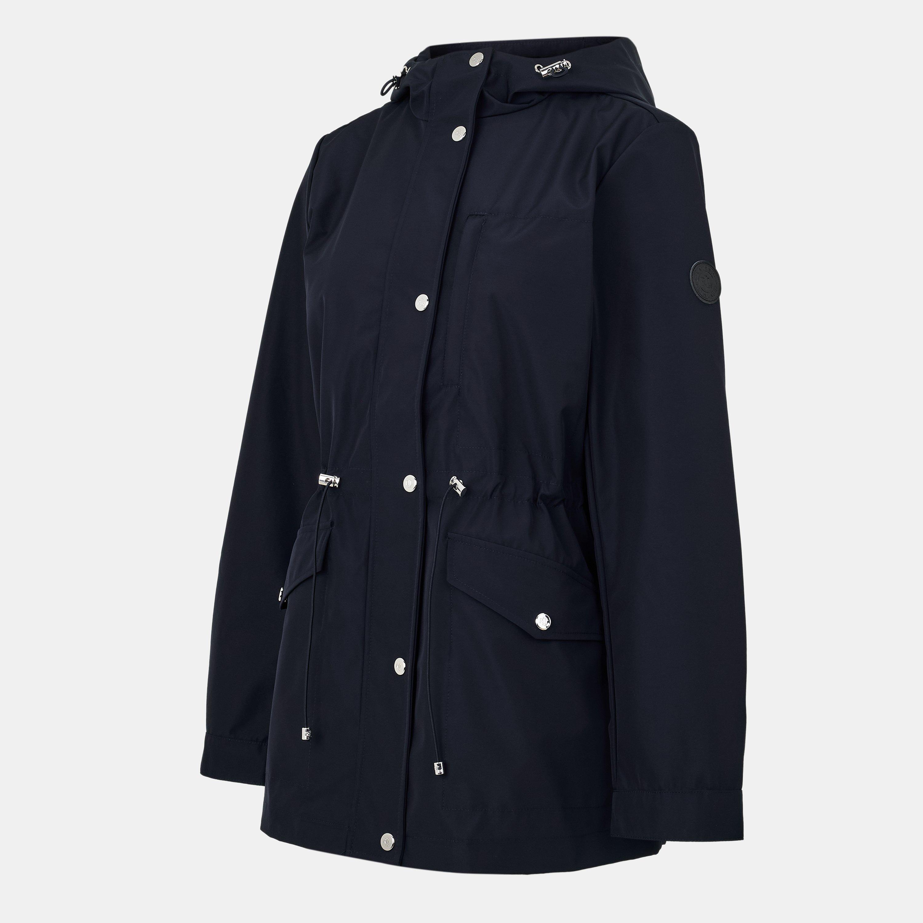 DK Navy - Lauren by Ralph Lauren - Women's Water-Resistant Adjustable Rain Anorak - 6