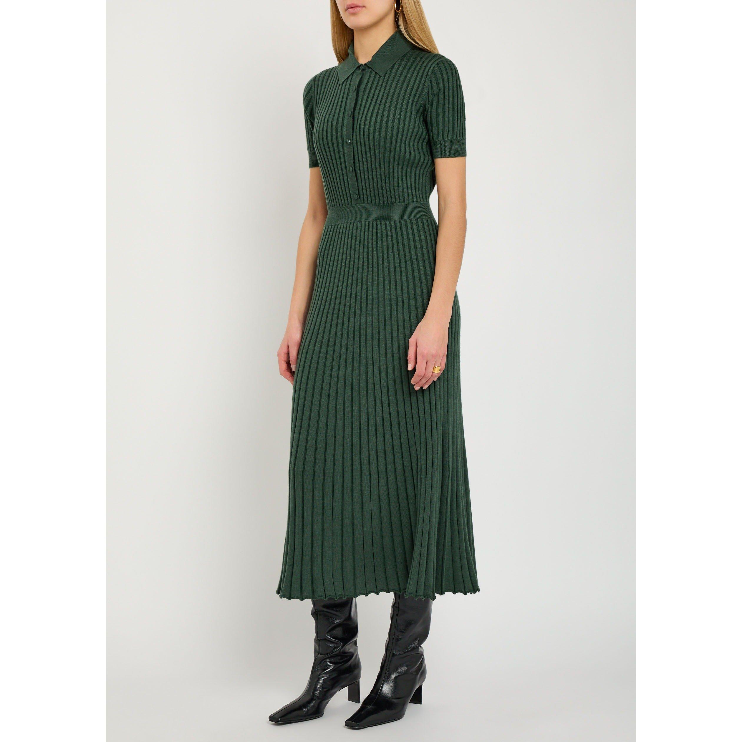GREEN - Gabriela Hearst - Women's Amor Cashmere Knitted Dress - 2