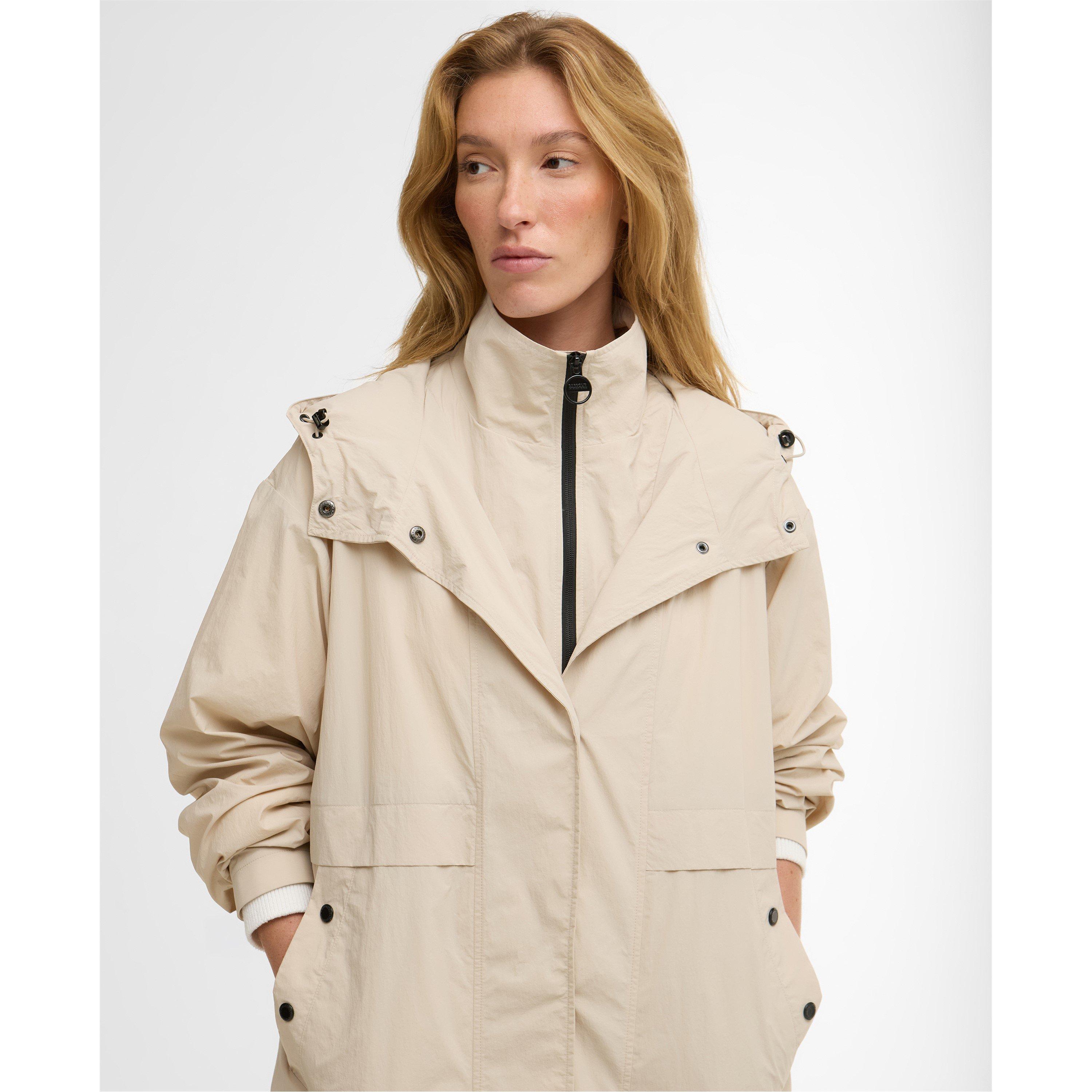 Cement - Barbour International - Womens Atlantis Showerproof Jacket - 4