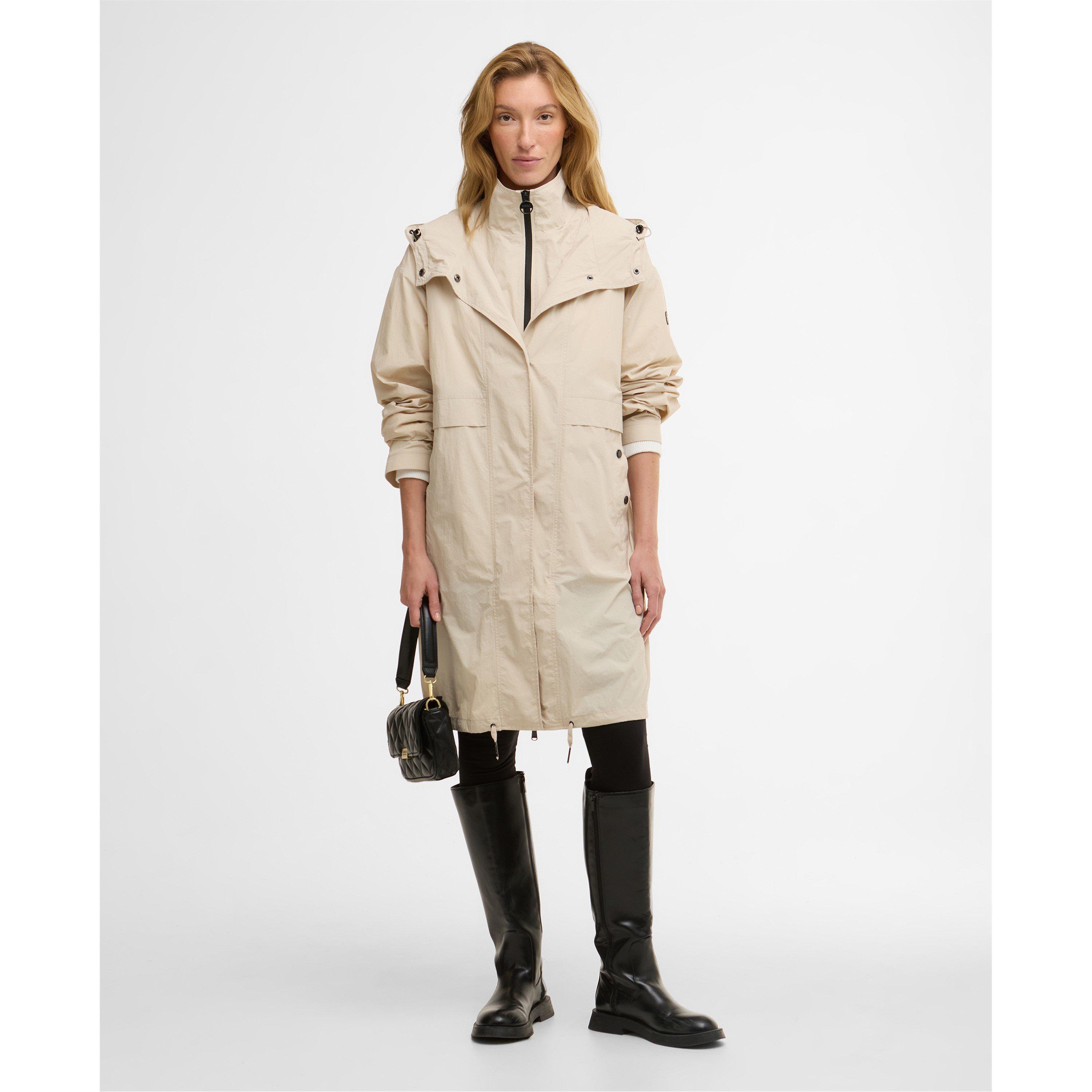 Cement - Barbour International - Womens Atlantis Showerproof Jacket - 6