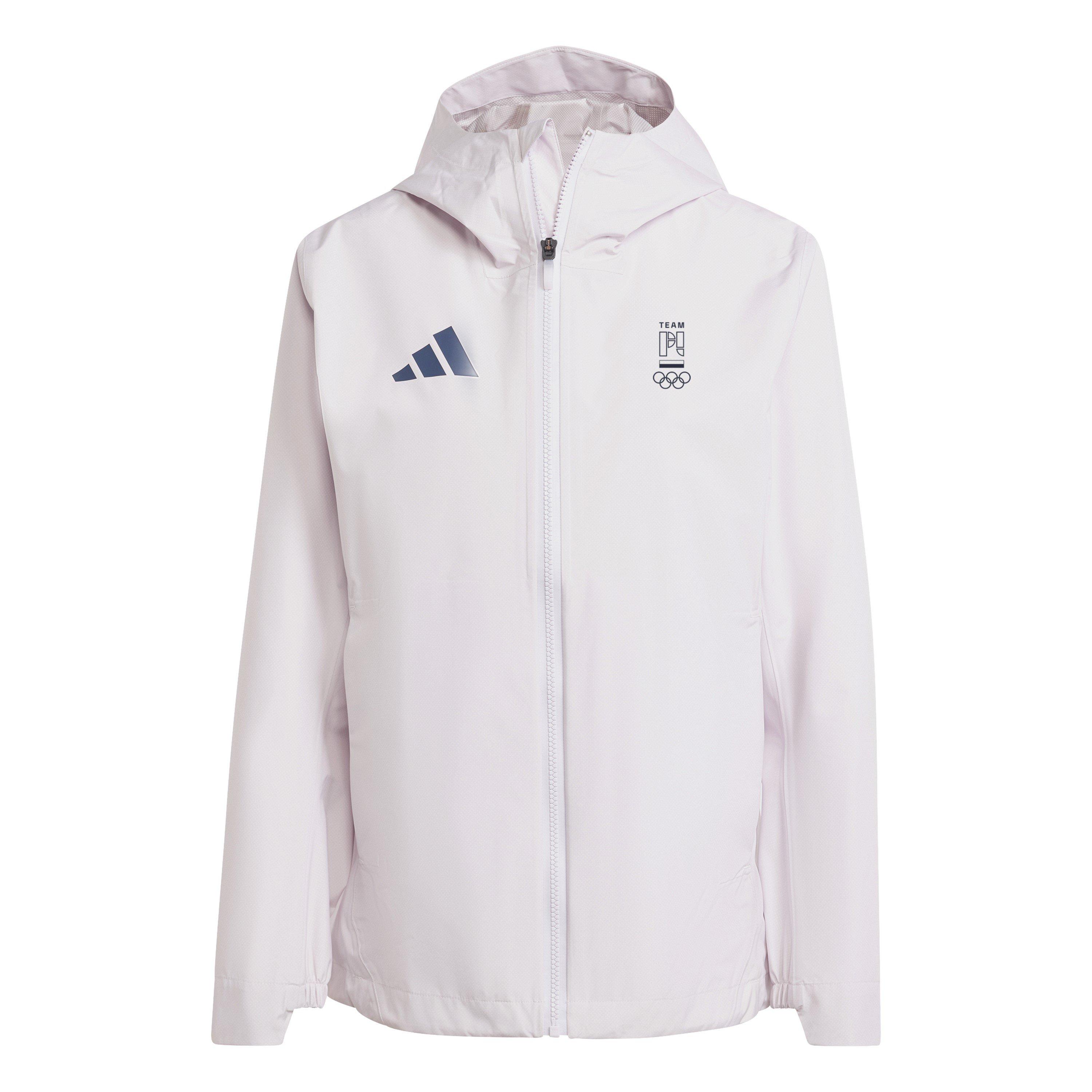 Adidas Women's Poland Rain Anorak Jacket - Almost Pink - 18 (XXL)