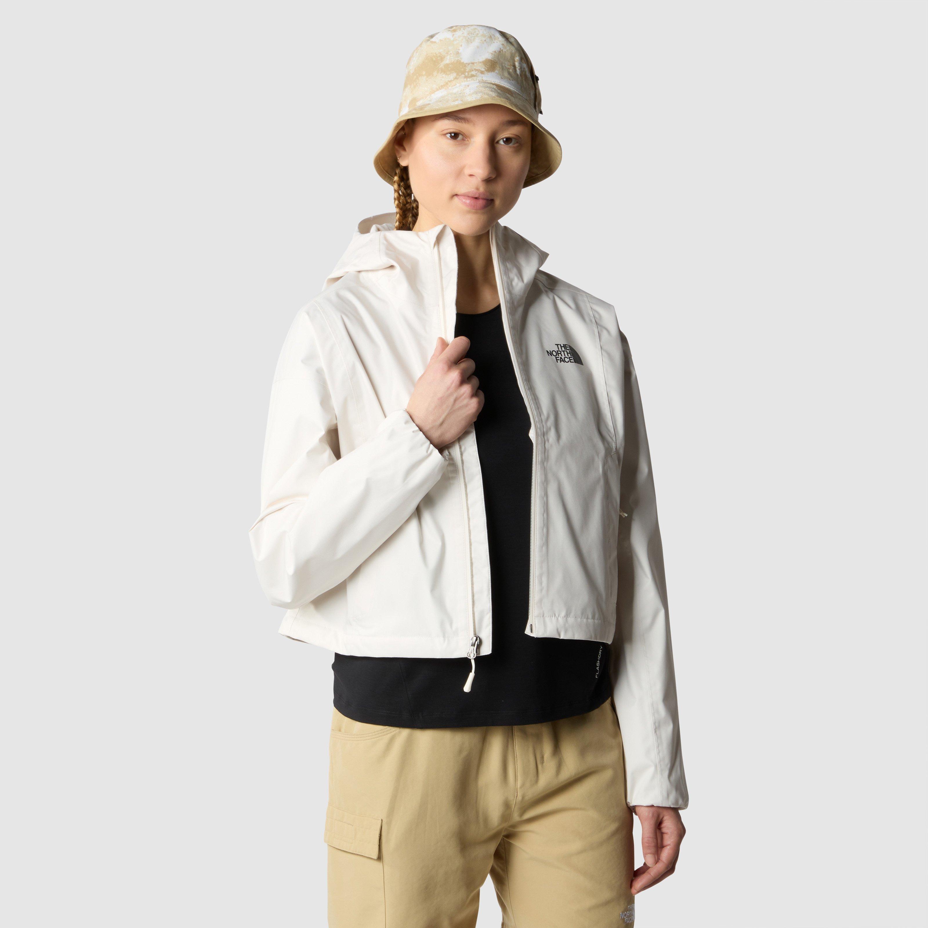 White Dune - The North Face - Women's Cropped Quest DryVent Waterproof Cropped Rain Anorak - 4