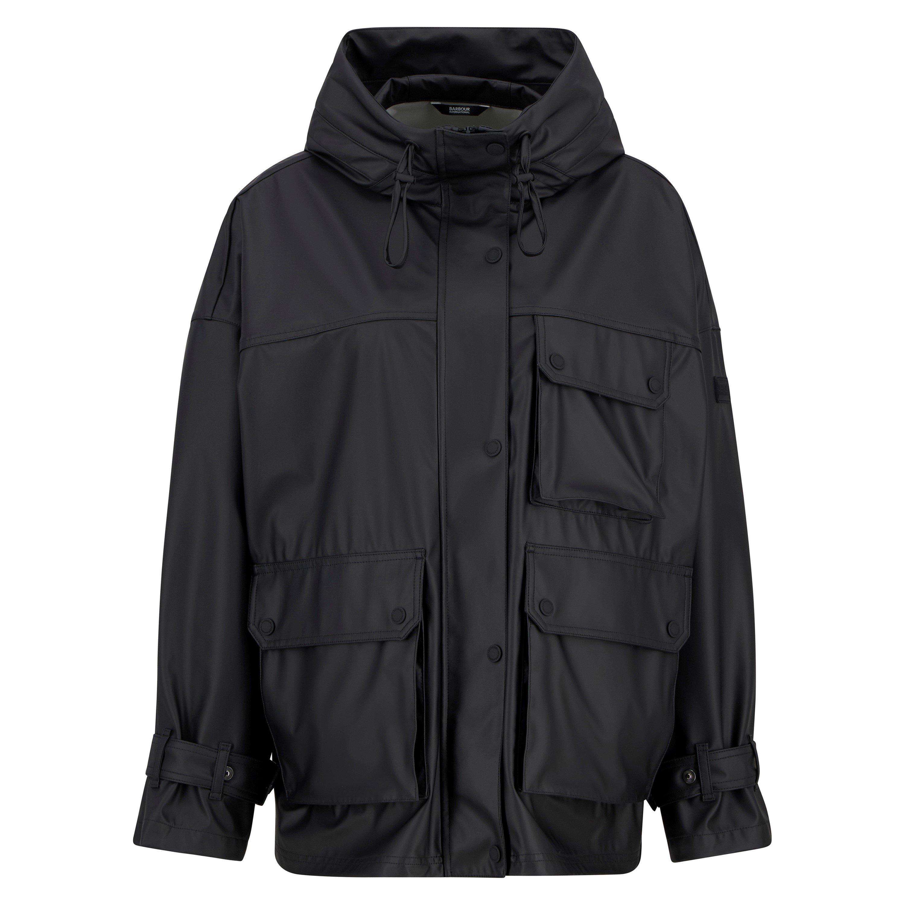 Black - Barbour International - Women's Rain Anorak Jacket - 1
