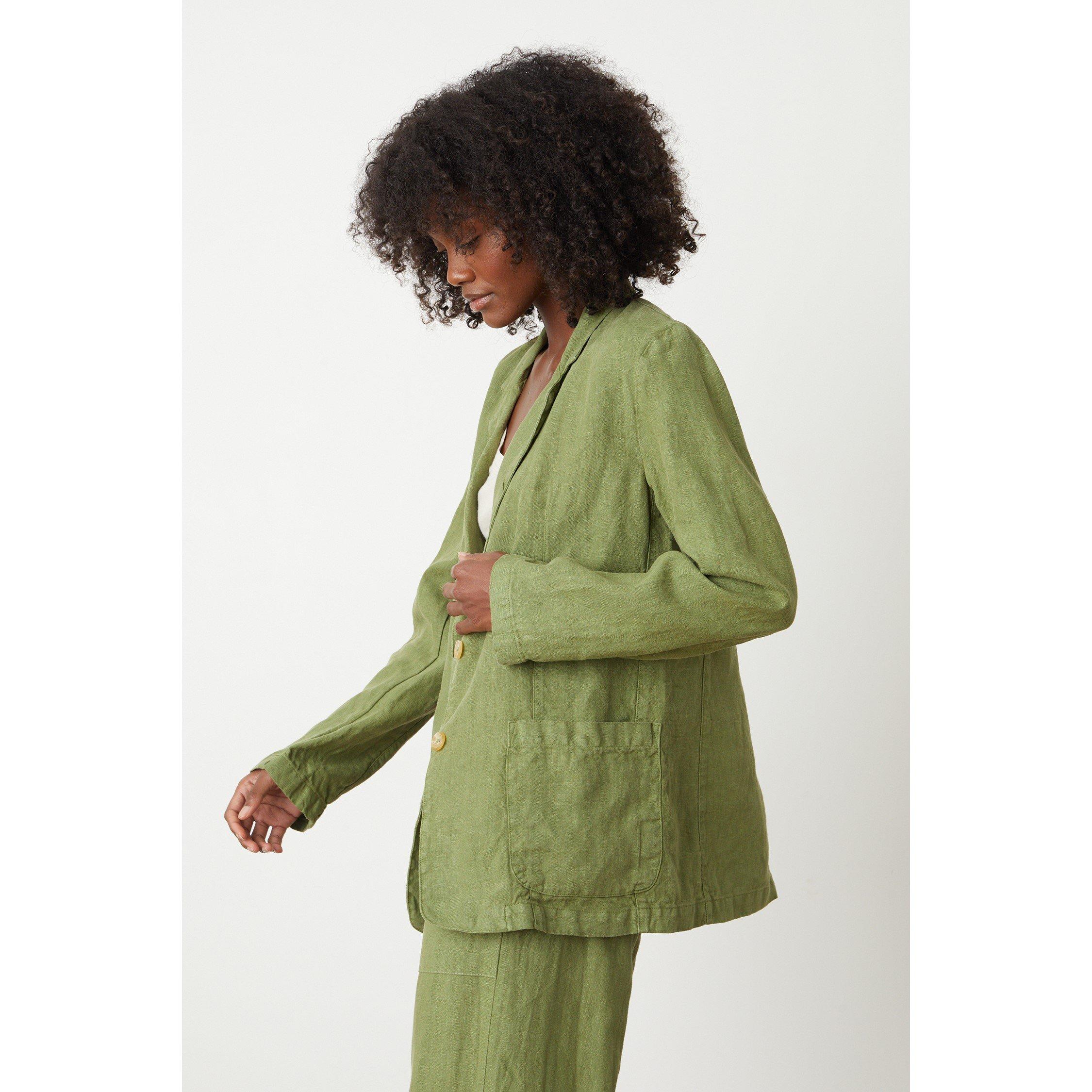 Velvet By Graham And Spencer Women's Lightweight Relaxed Fit Parka - Basil - 8 (XS)