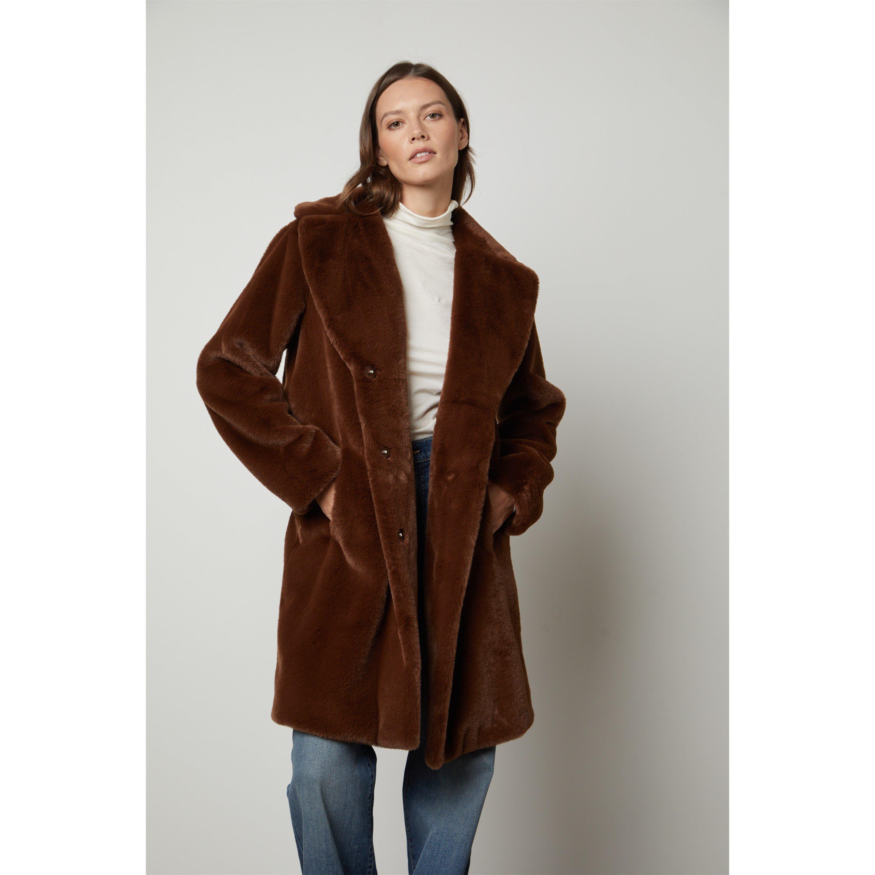 Brown - Velvet by Graham and Spencer - Women's Structured Weather-Resistant Parka - 1