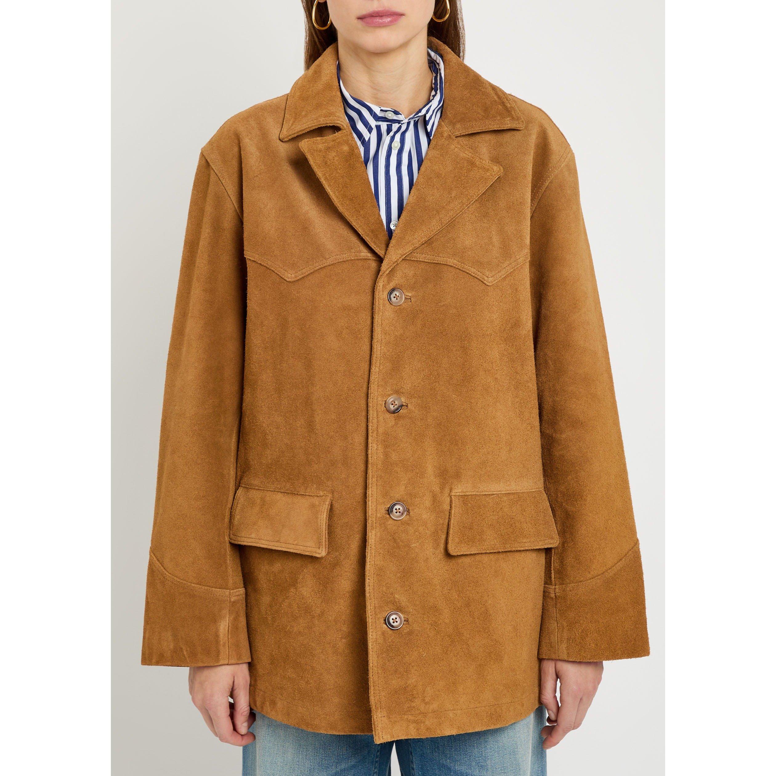 BROWN - Polo Ralph Lauren - Women's Suede Jacket - 2