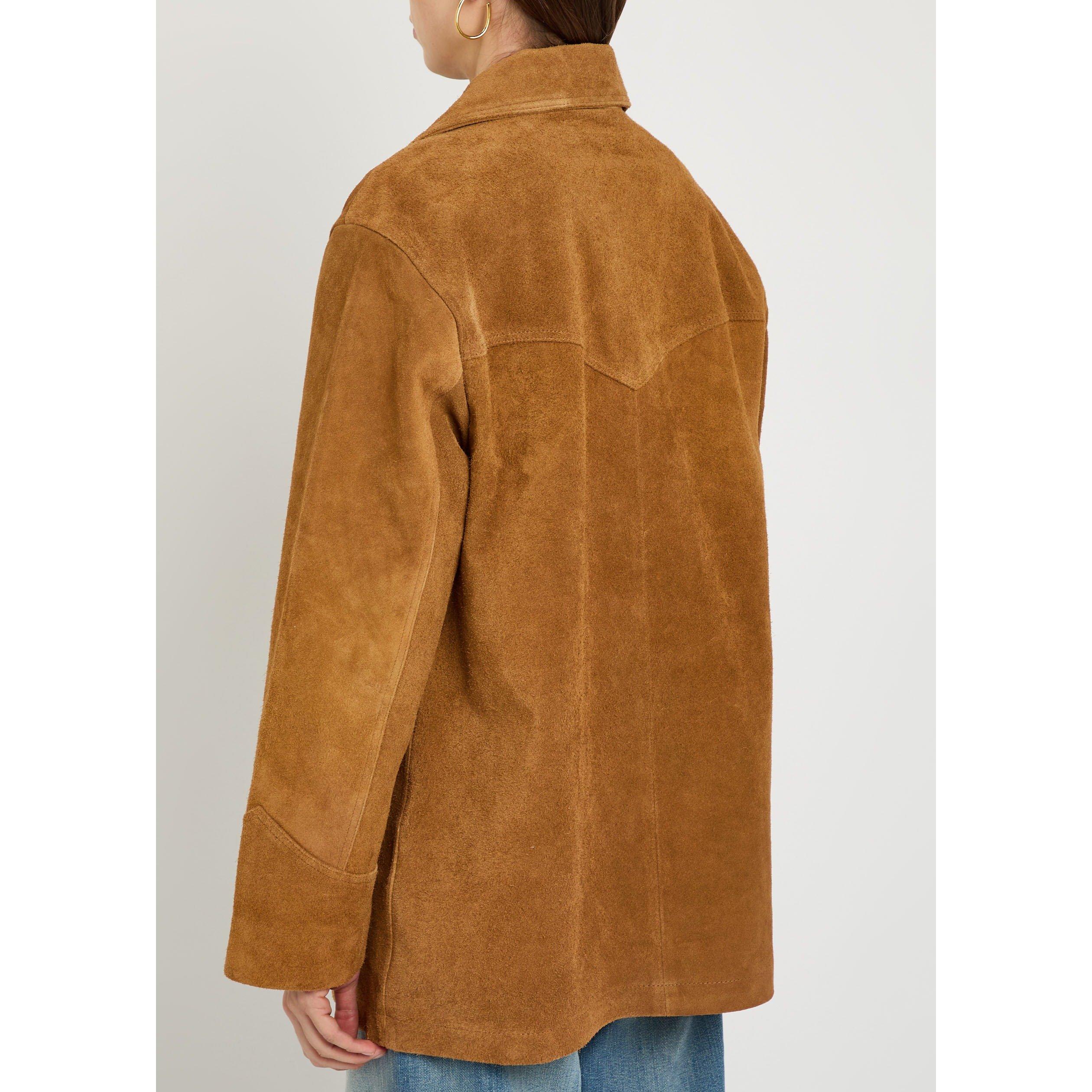 BROWN - Polo Ralph Lauren - Women's Suede Jacket - 3
