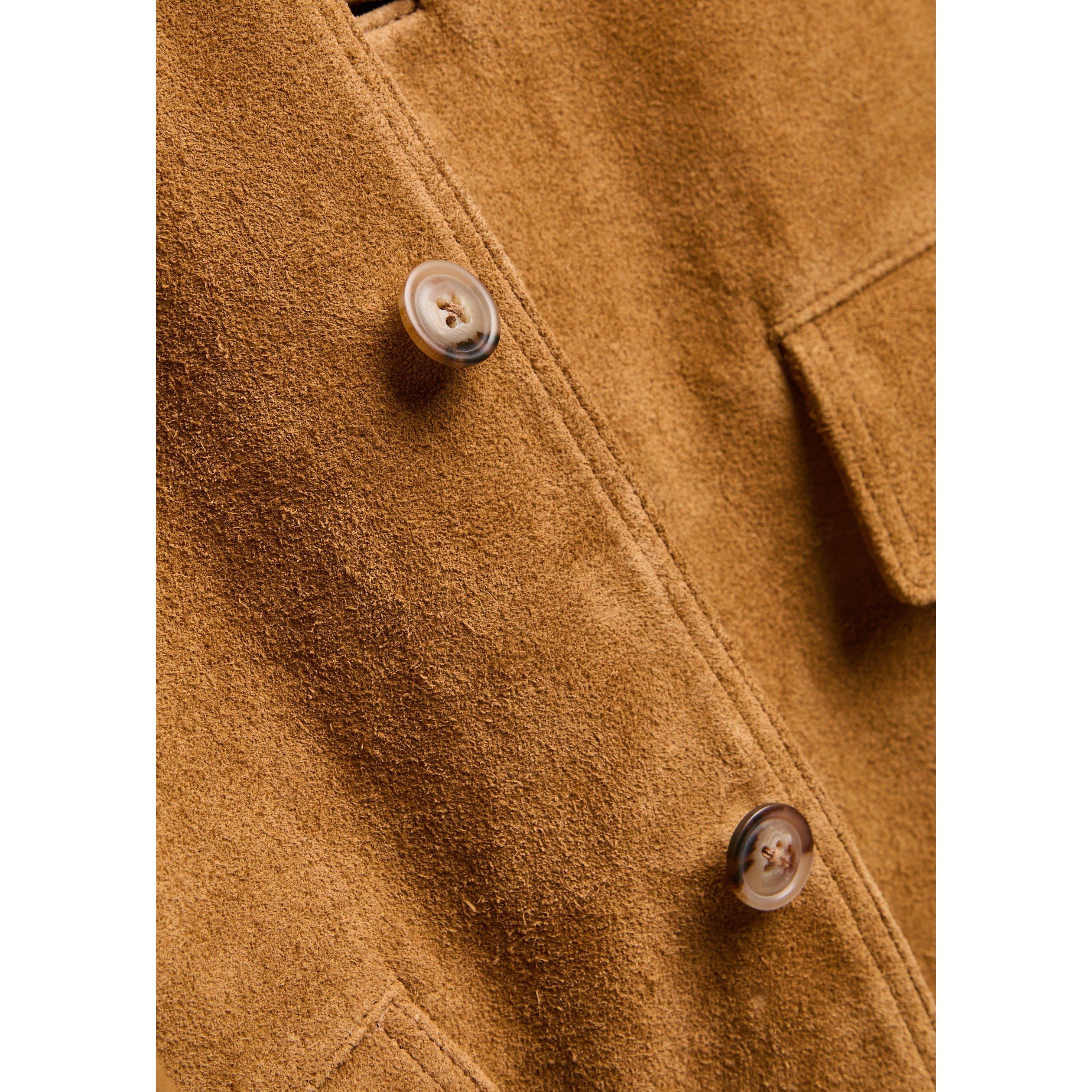 BROWN - Polo Ralph Lauren - Women's Suede Jacket - 4