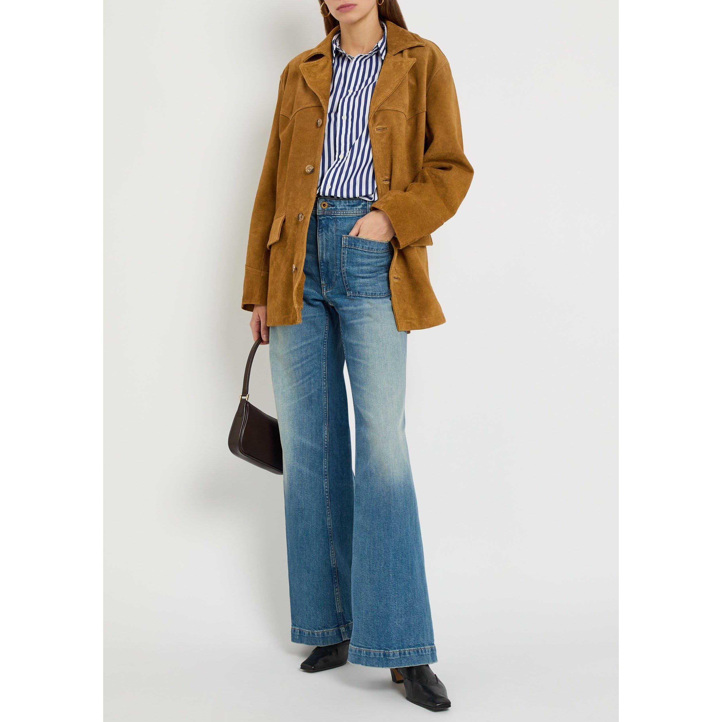 BROWN - Polo Ralph Lauren - Women's Suede Jacket - 5