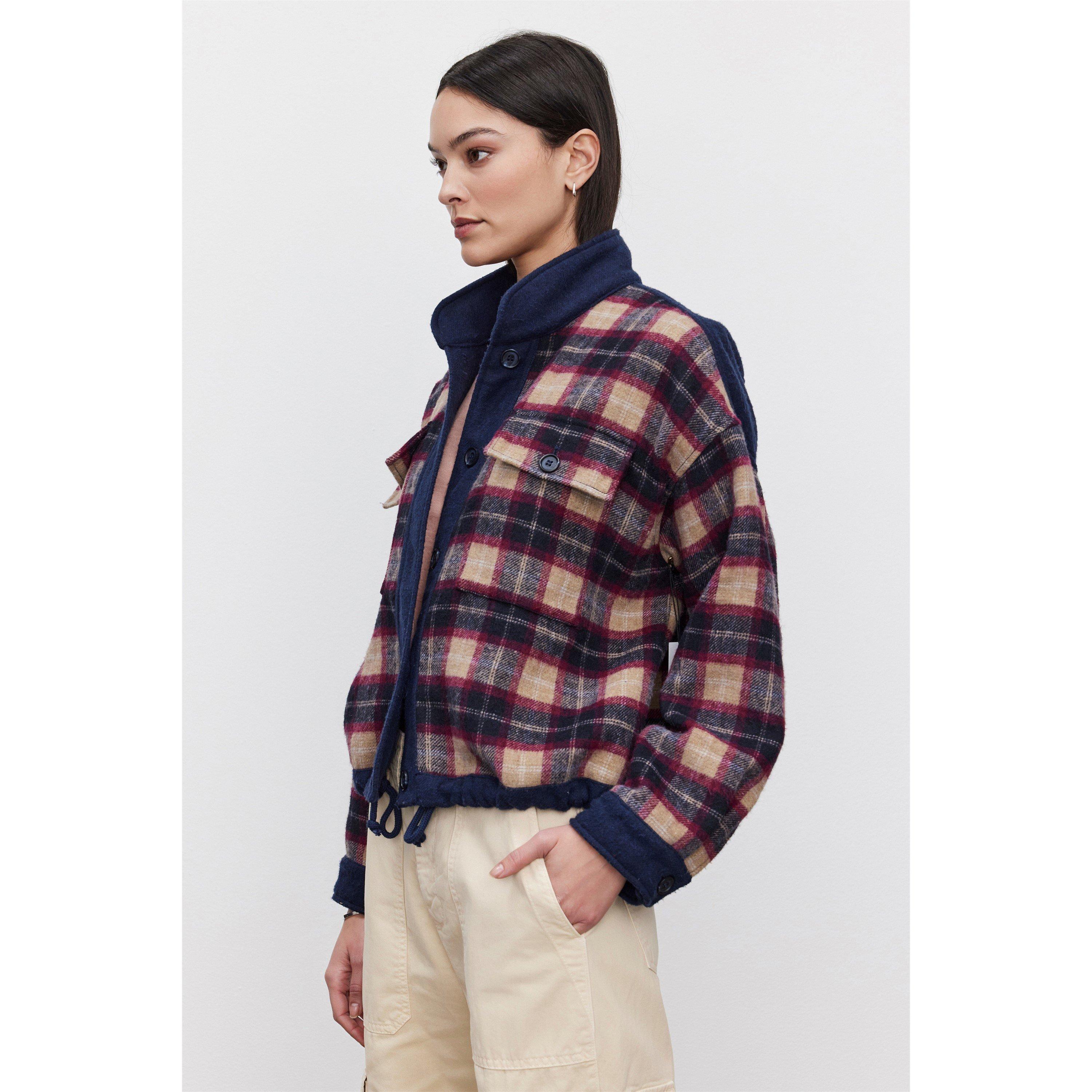 Velvet By Graham And Spencer Women's Weather-Resistant Adjustable Parka - Plaid - 14 (L)
