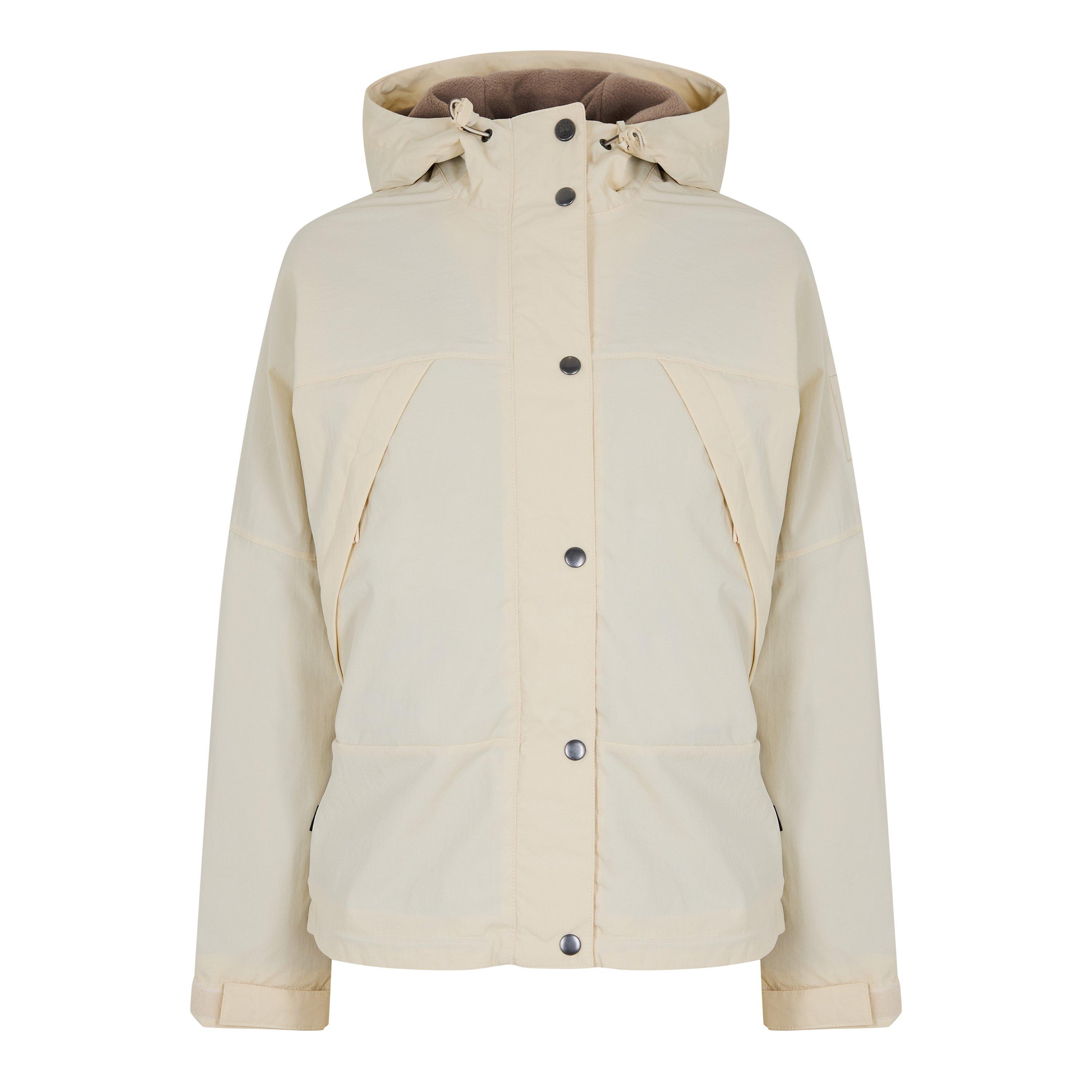Timberland Women's Water Resistant Fleece Lined Rain Anorak - Angora - 14 (L)