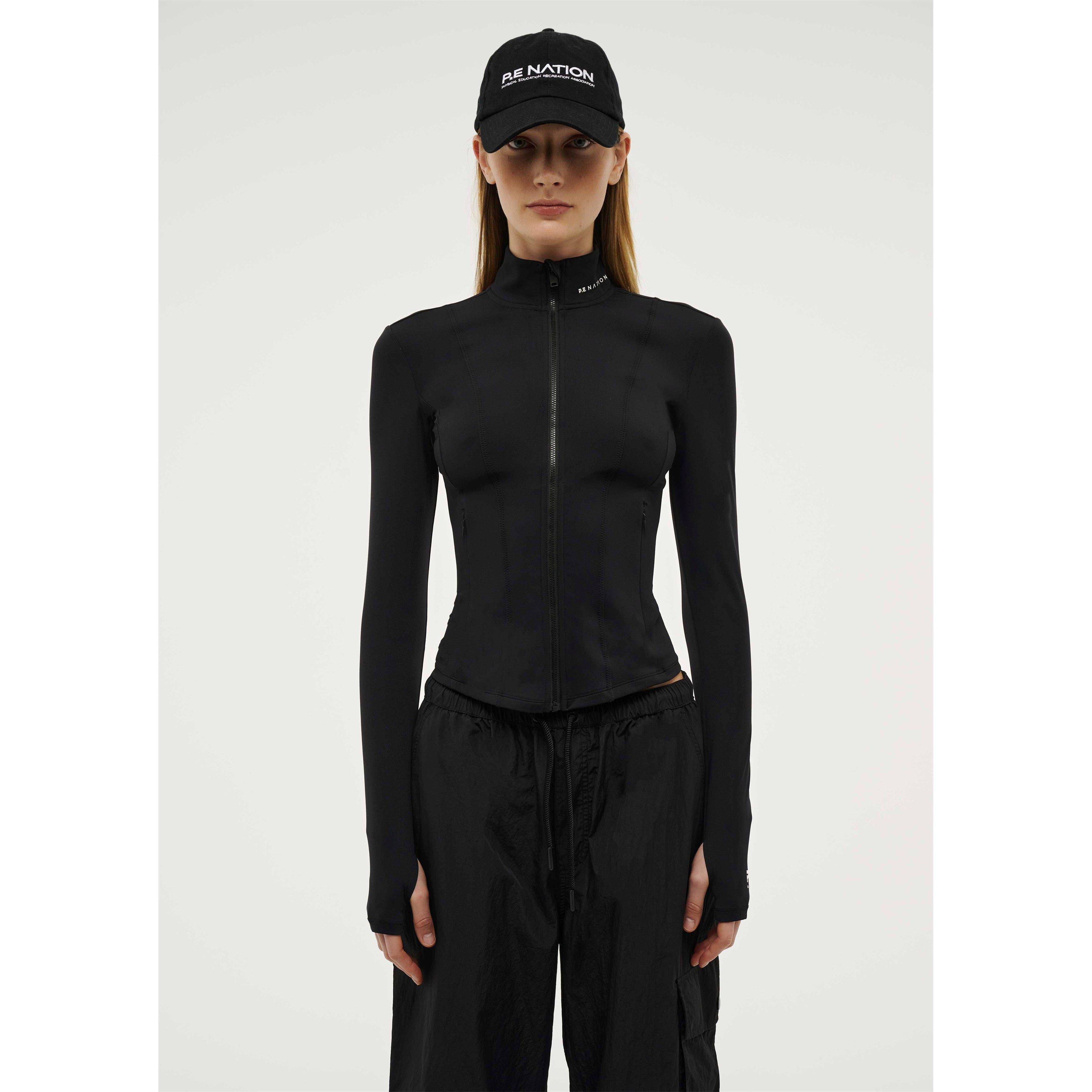 Black - PE Nation - Women's Breakthrough Long Sleeve Slim Fit Performance Training Jacket - 6