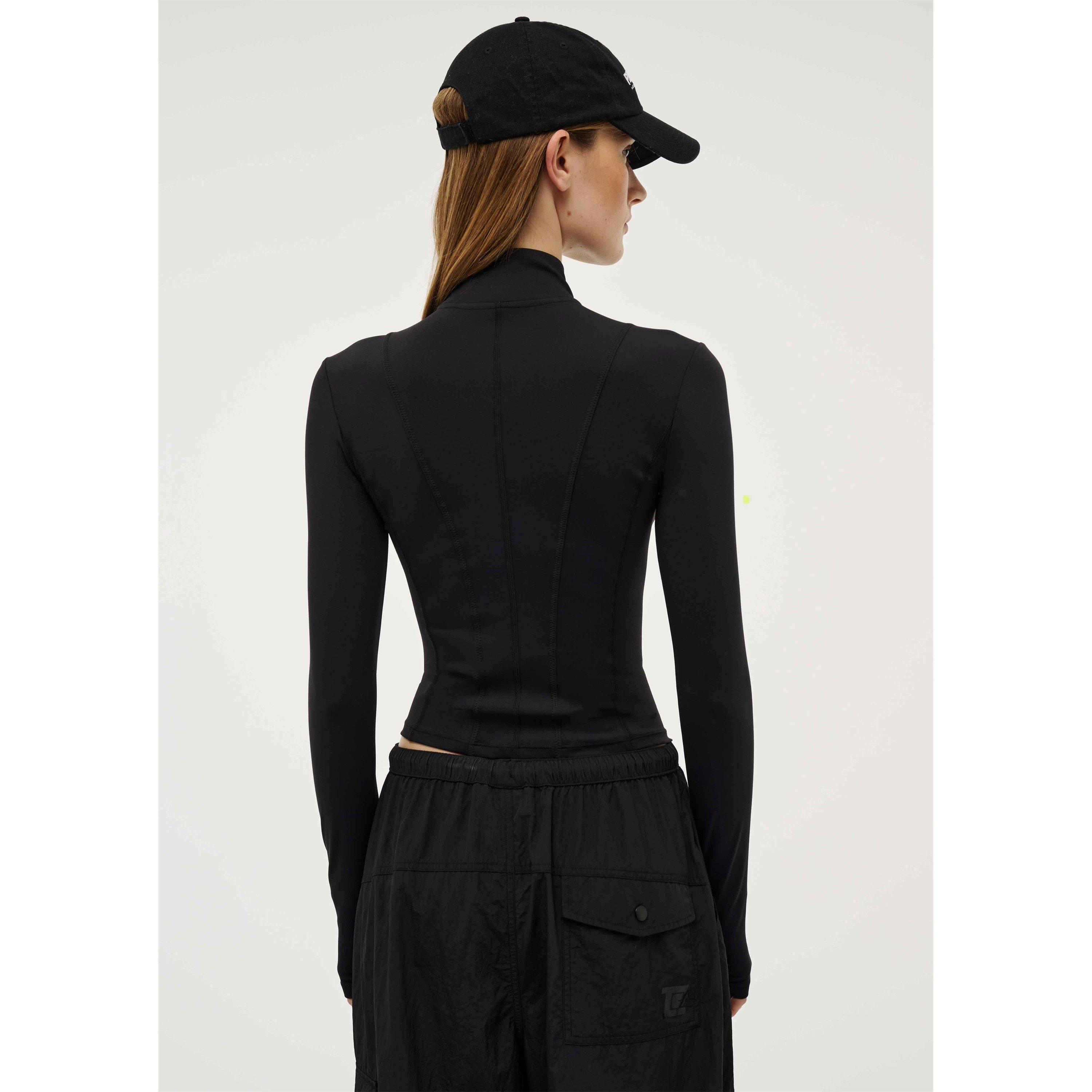 Black - PE Nation - Women's Breakthrough Long Sleeve Slim Fit Performance Training Jacket - 7