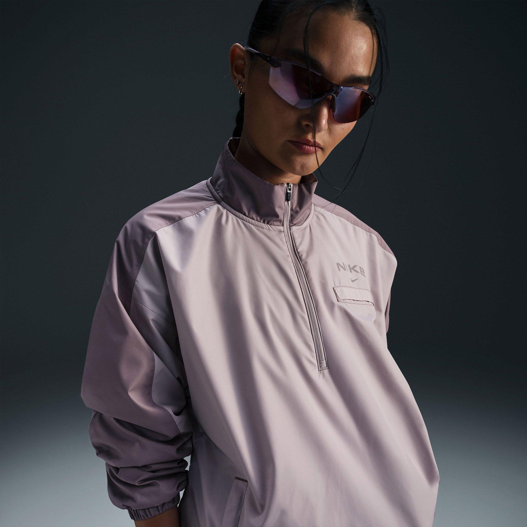 Platinum/Violet - Nike - Womens Running Jacket - 5