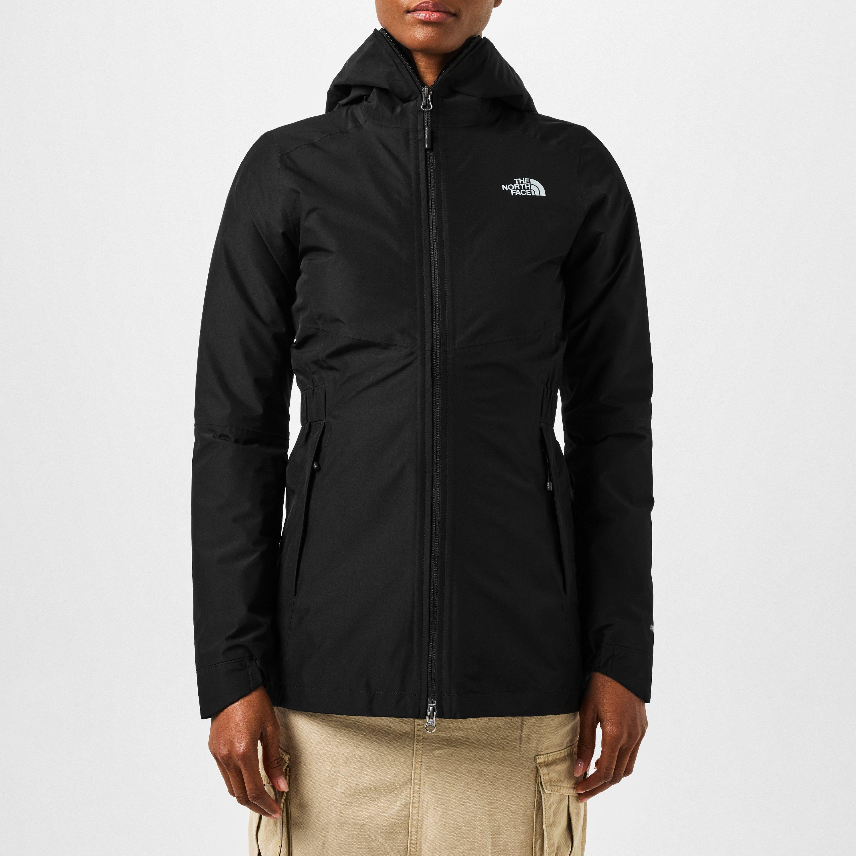 Black JK3 - The North Face - Women's Hikesteller Parka DryVent Hooded Long Sleeve Waterproof Jacket - 1