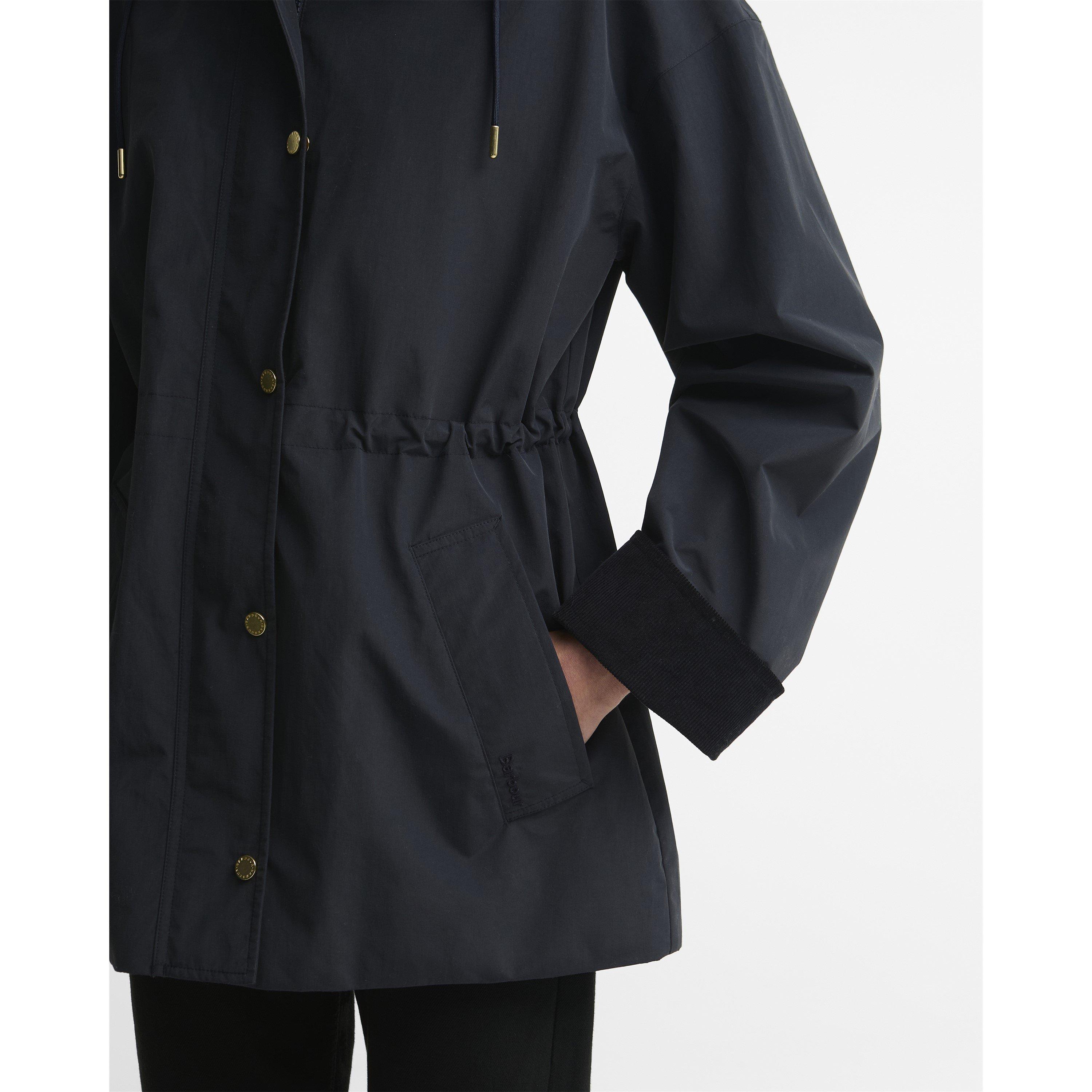 Navy/Birchwood - Barbour - Women's Evelyn Barbour Modern Heritage Oversized-Fit Anorak - 7