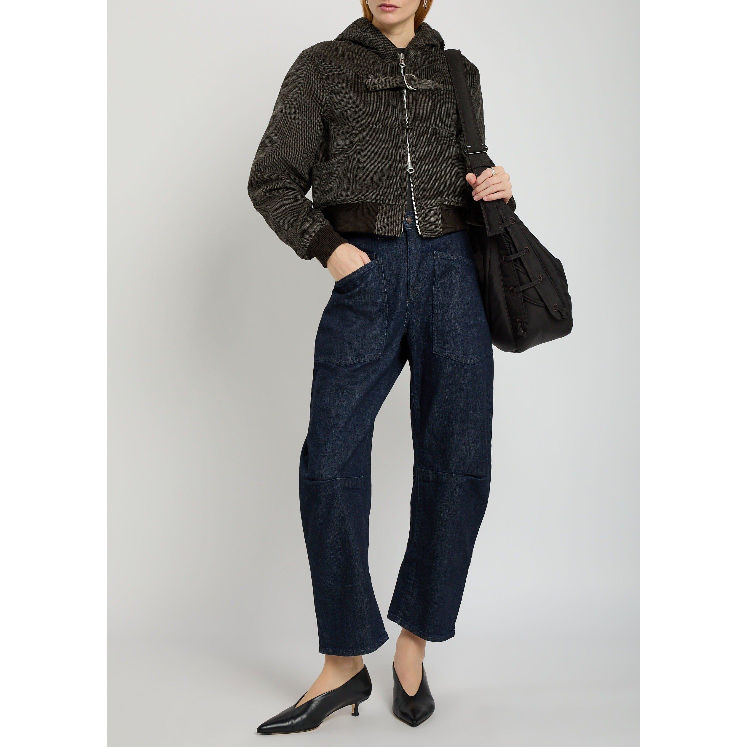 DARK BROWN - Our Legacy - Women's Coast Cotton Hooded Quilted Jacket - 5