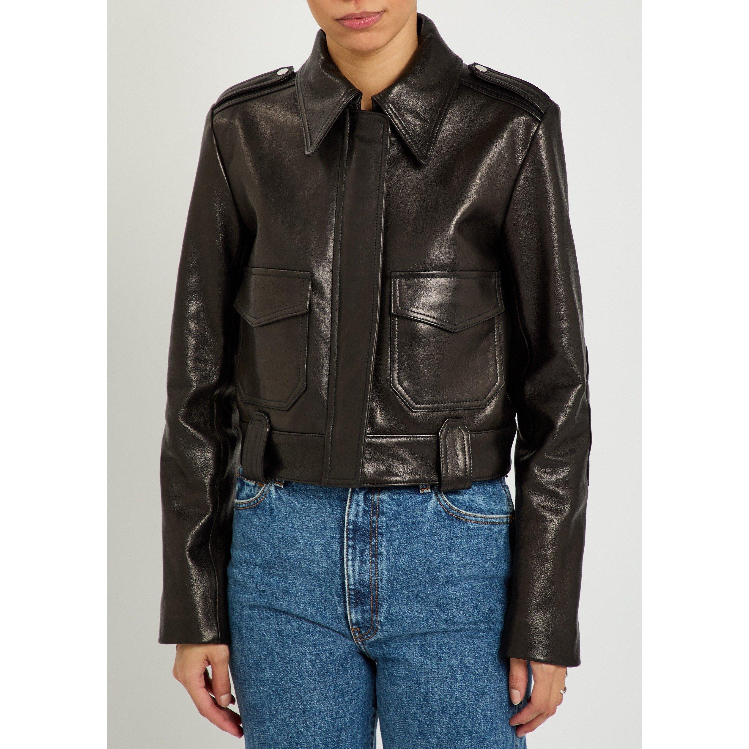 BLACK - Khaite - Women's Cordelia Moto Leather Jacket - 2