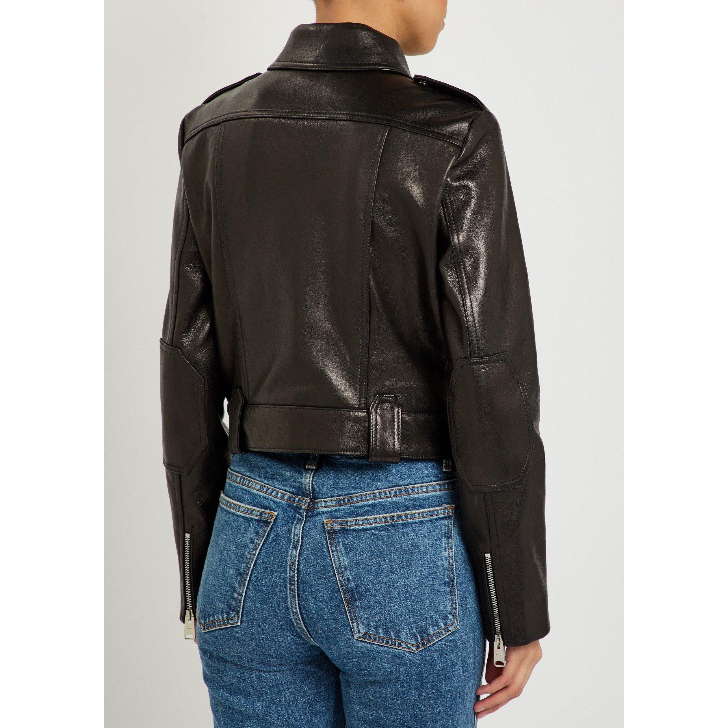 BLACK - Khaite - Women's Cordelia Moto Leather Jacket - 3