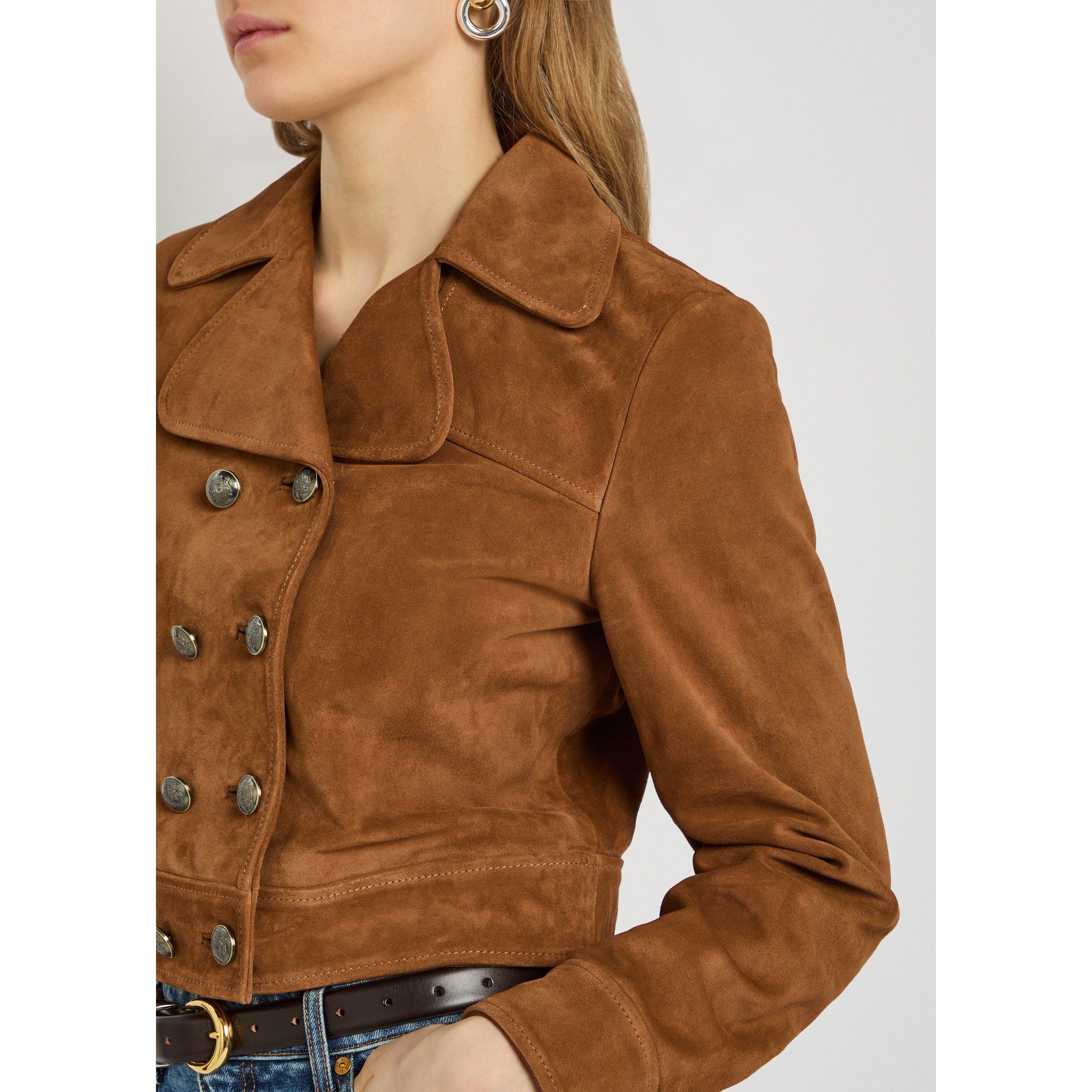 CAMEL - Nili Lotan - CASSIDY SUEDE JACKET - 4