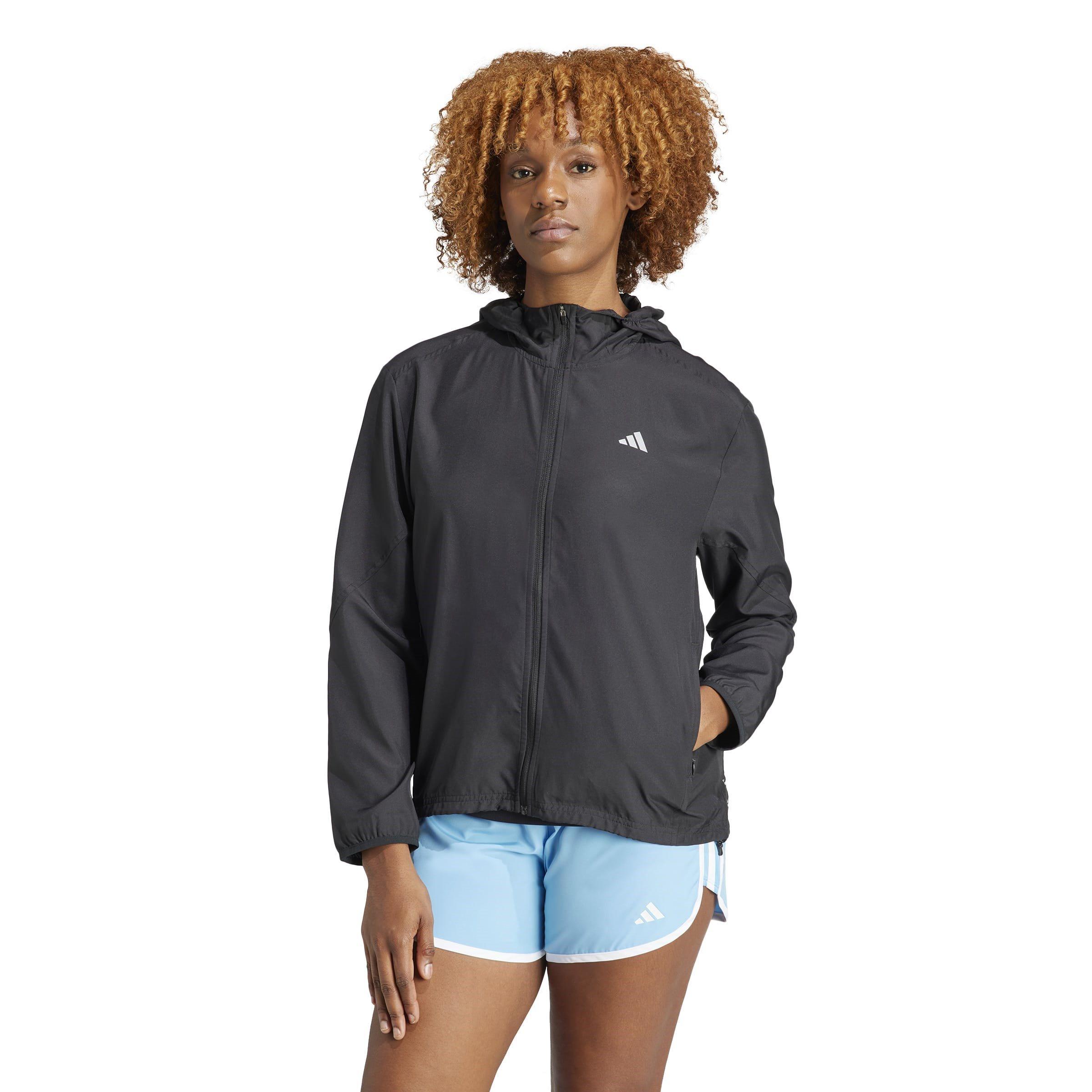 Black - adidas - Moisture-Wicking Reflective Performance Running Jacket - 2