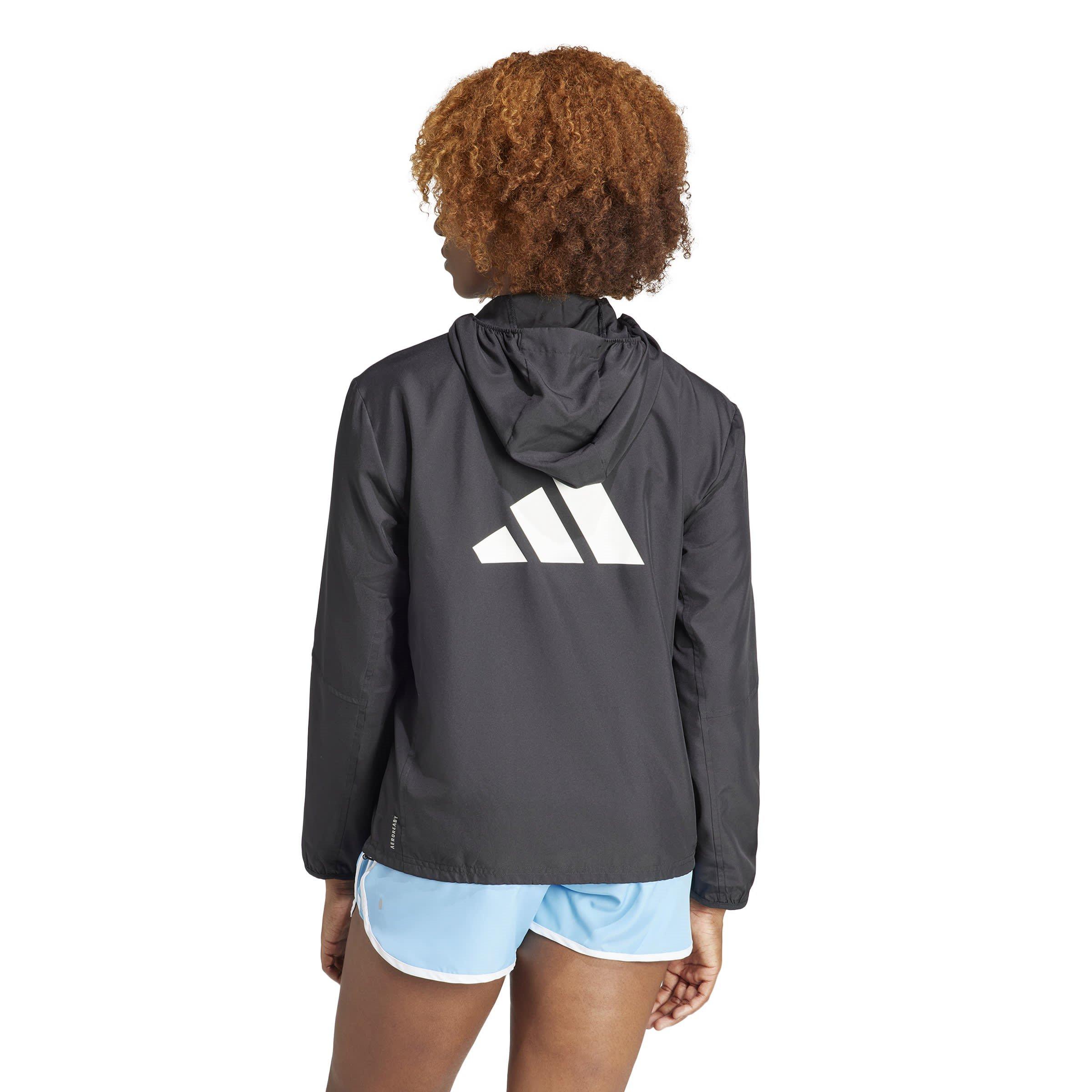 Black - adidas - Moisture-Wicking Reflective Performance Running Jacket - 3