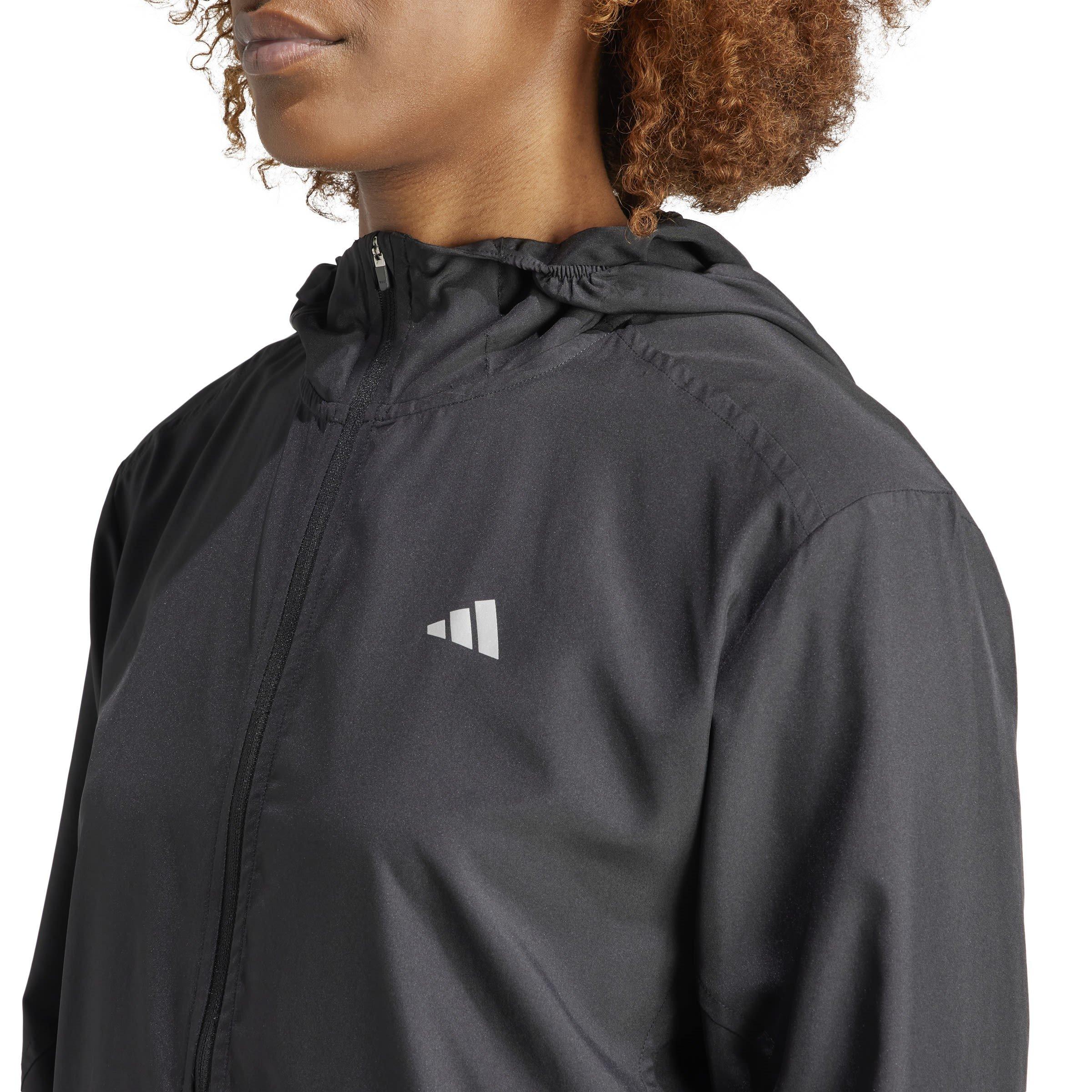Black - adidas - Moisture-Wicking Reflective Performance Running Jacket - 5