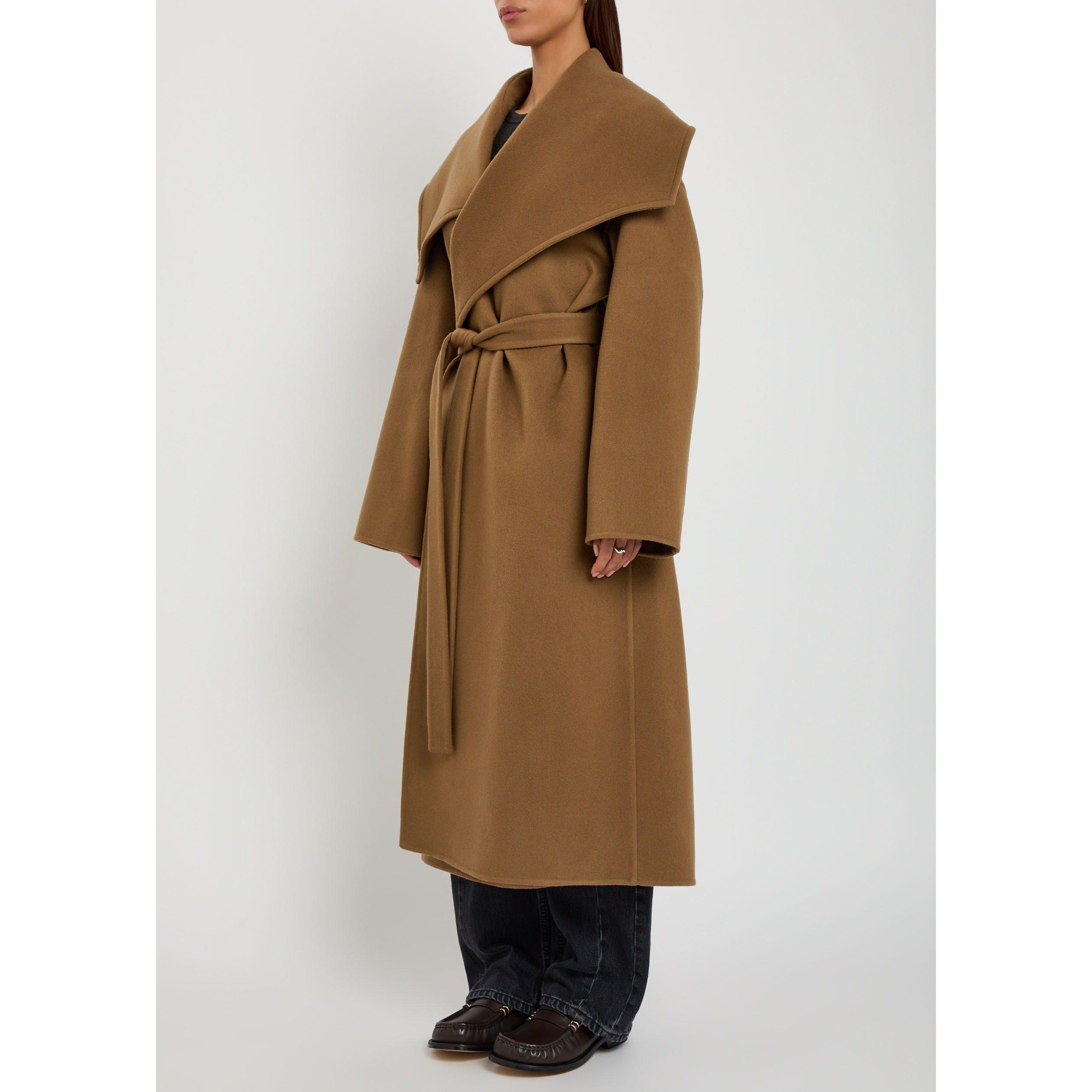 BROWN - JW Anderson - Women's Wrap Wool Oversized-Fit Trench Coat - 2