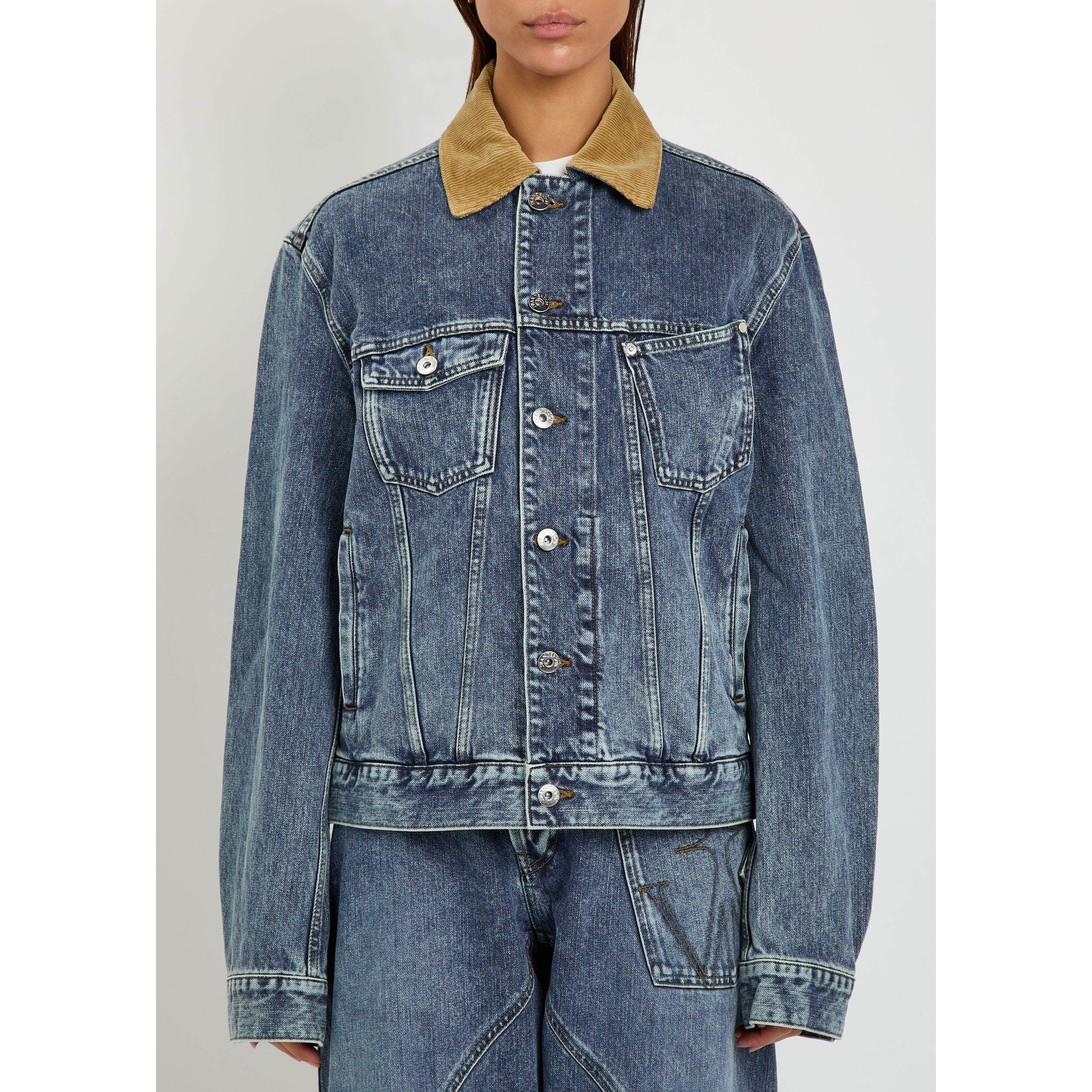 DENIM - JW Anderson - Women's Corduroy Collar Denim Jacket - 2