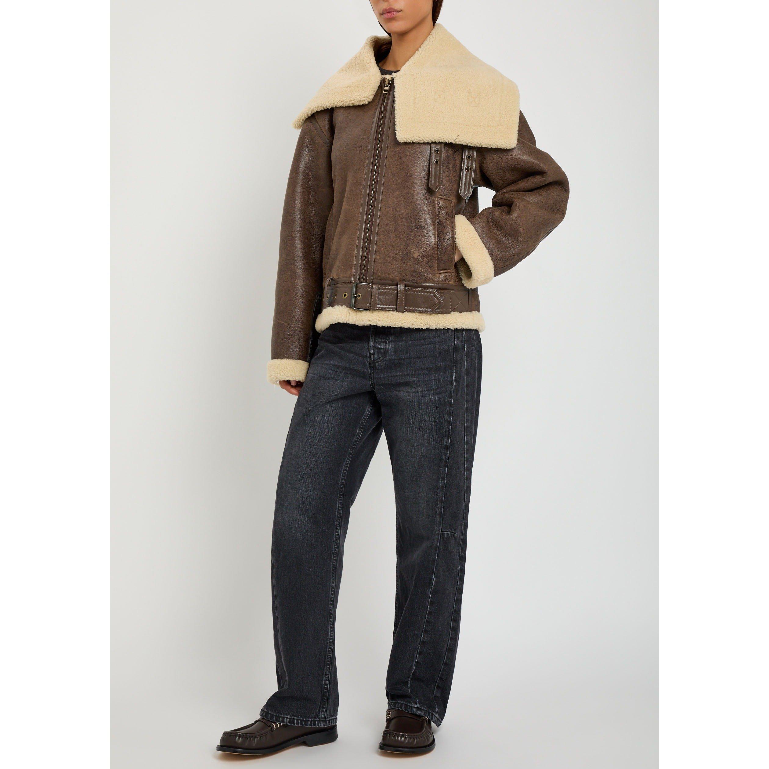 BROWN - JW Anderson - Women's Oversized-Fit Shearling Jacket - 5