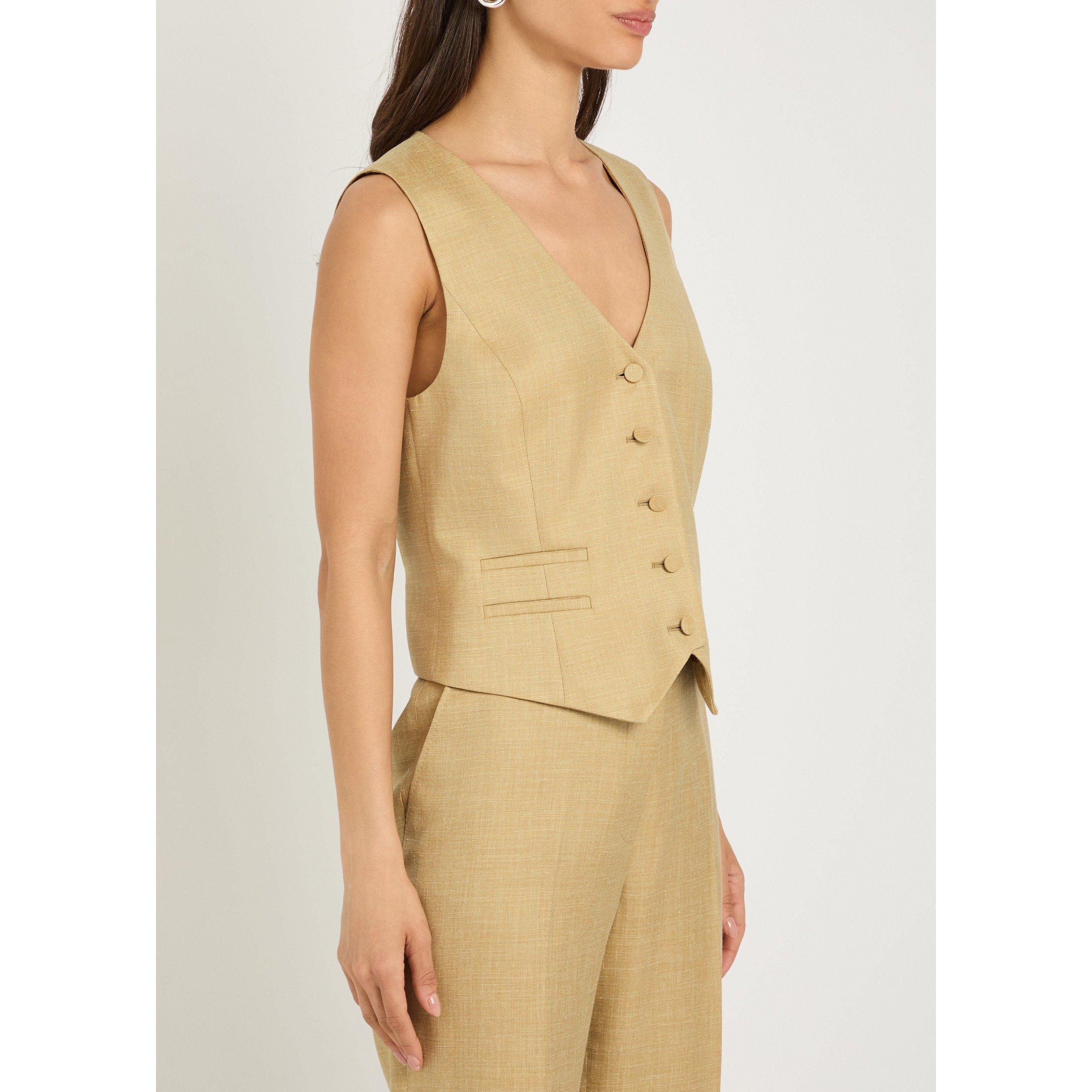 BEIGE - Gabriela Hearst - Women's Coleridge Wool Waistcoat - 2