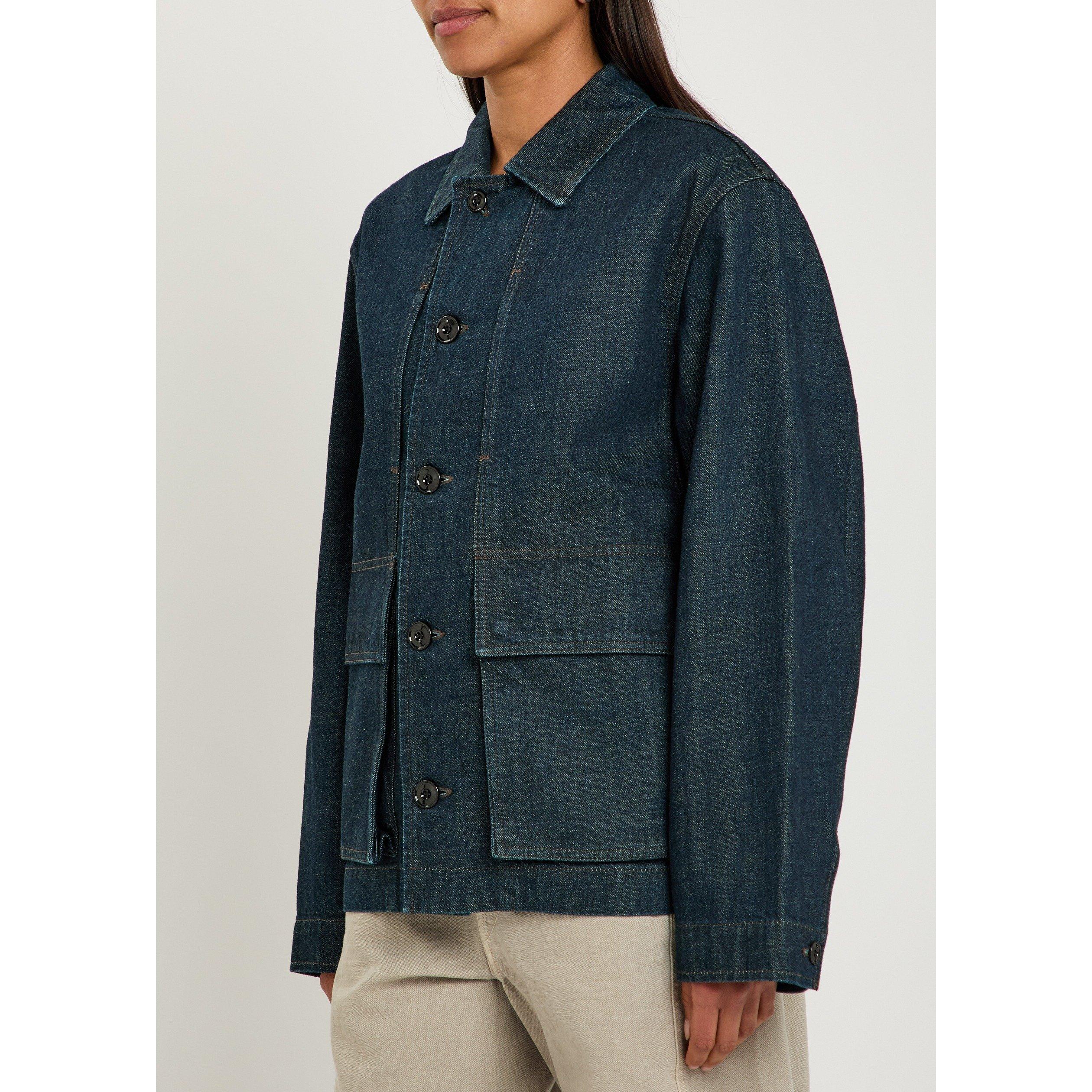 INDIGO - Lemaire - Women's Boxy Oversized-Fit Denim Jacket - 2