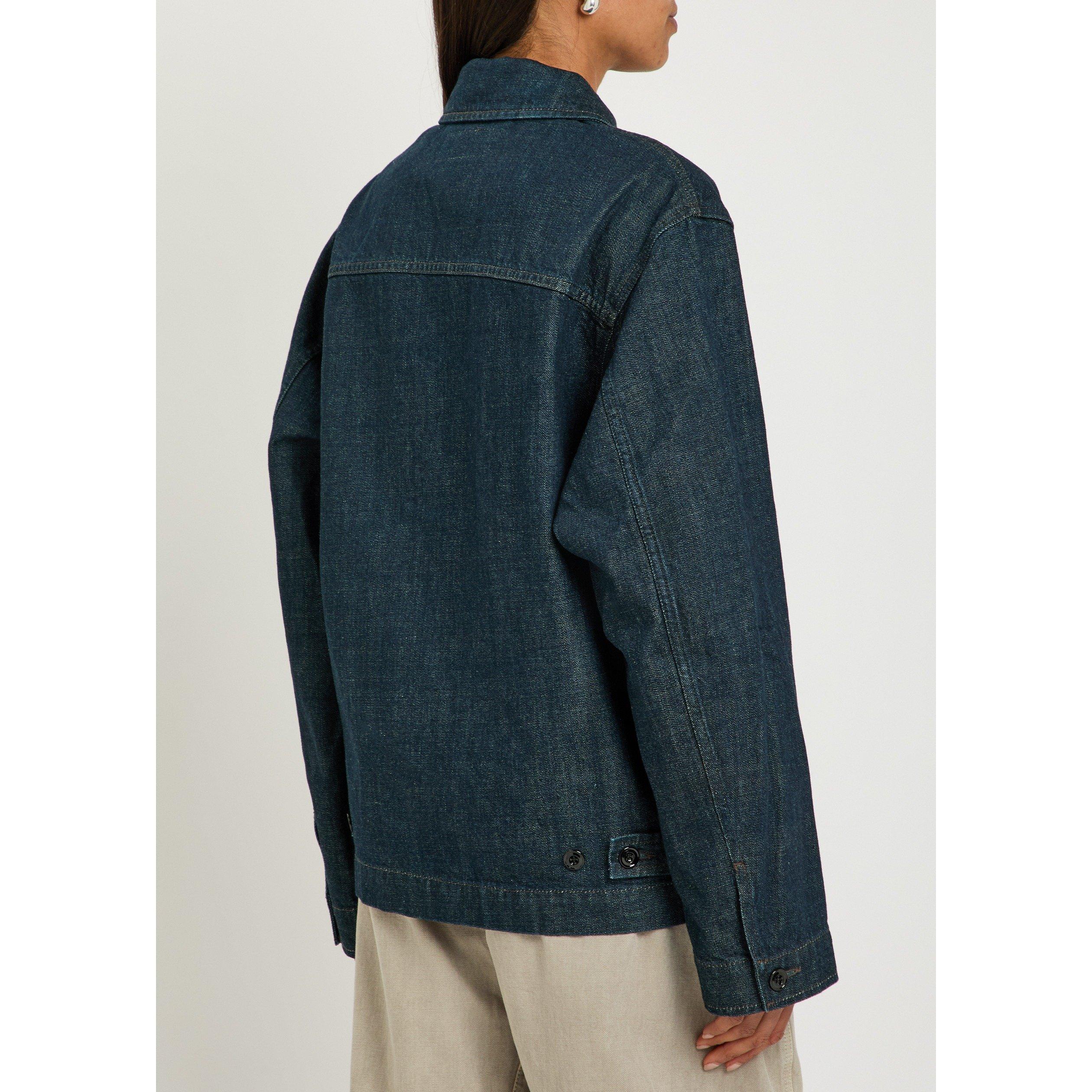 INDIGO - Lemaire - Women's Boxy Oversized-Fit Denim Jacket - 3