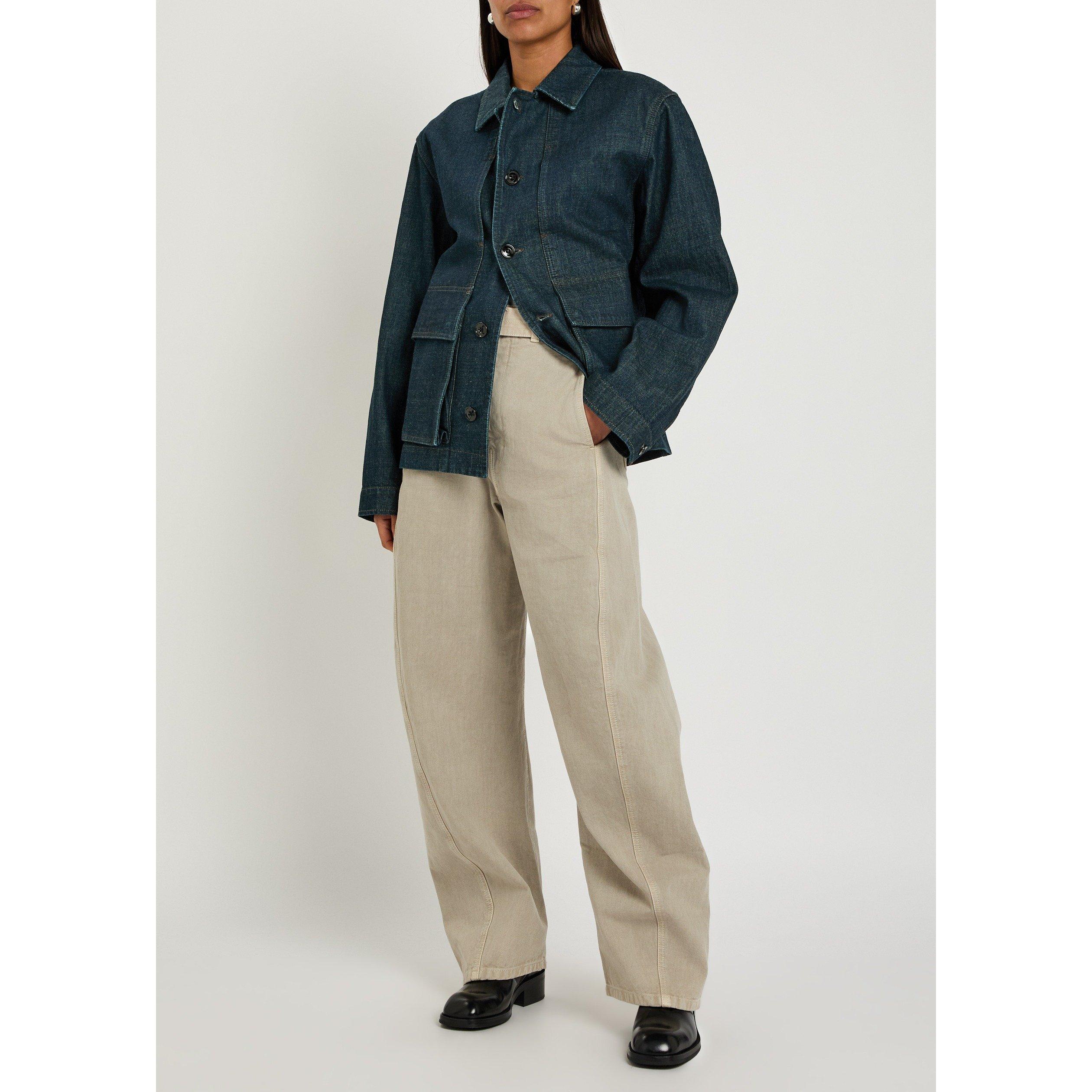 INDIGO - Lemaire - Women's Boxy Oversized-Fit Denim Jacket - 5