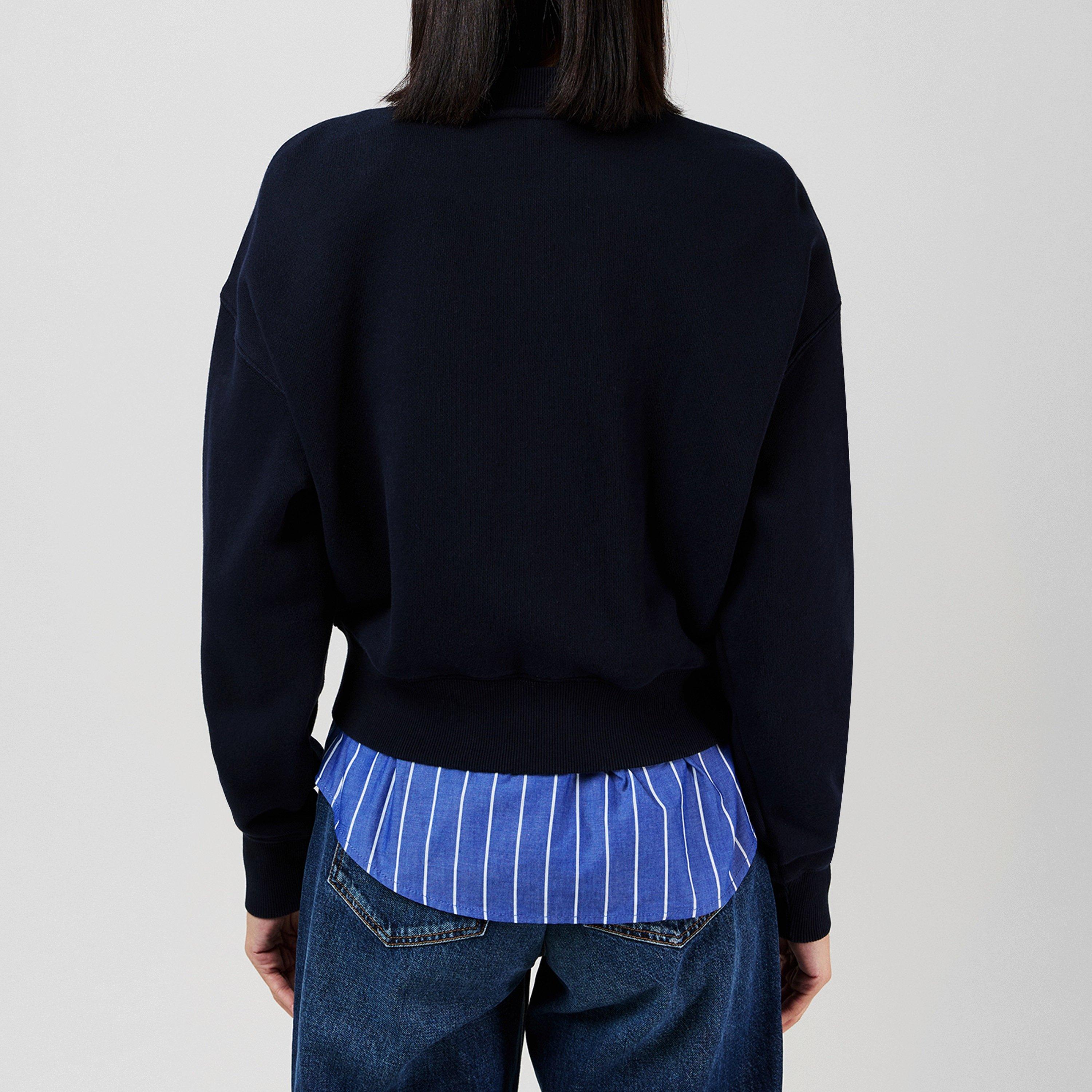 Desert Sky - Tommy Hilfiger - Women's Cropped Cotton Bomber Jacket - 3