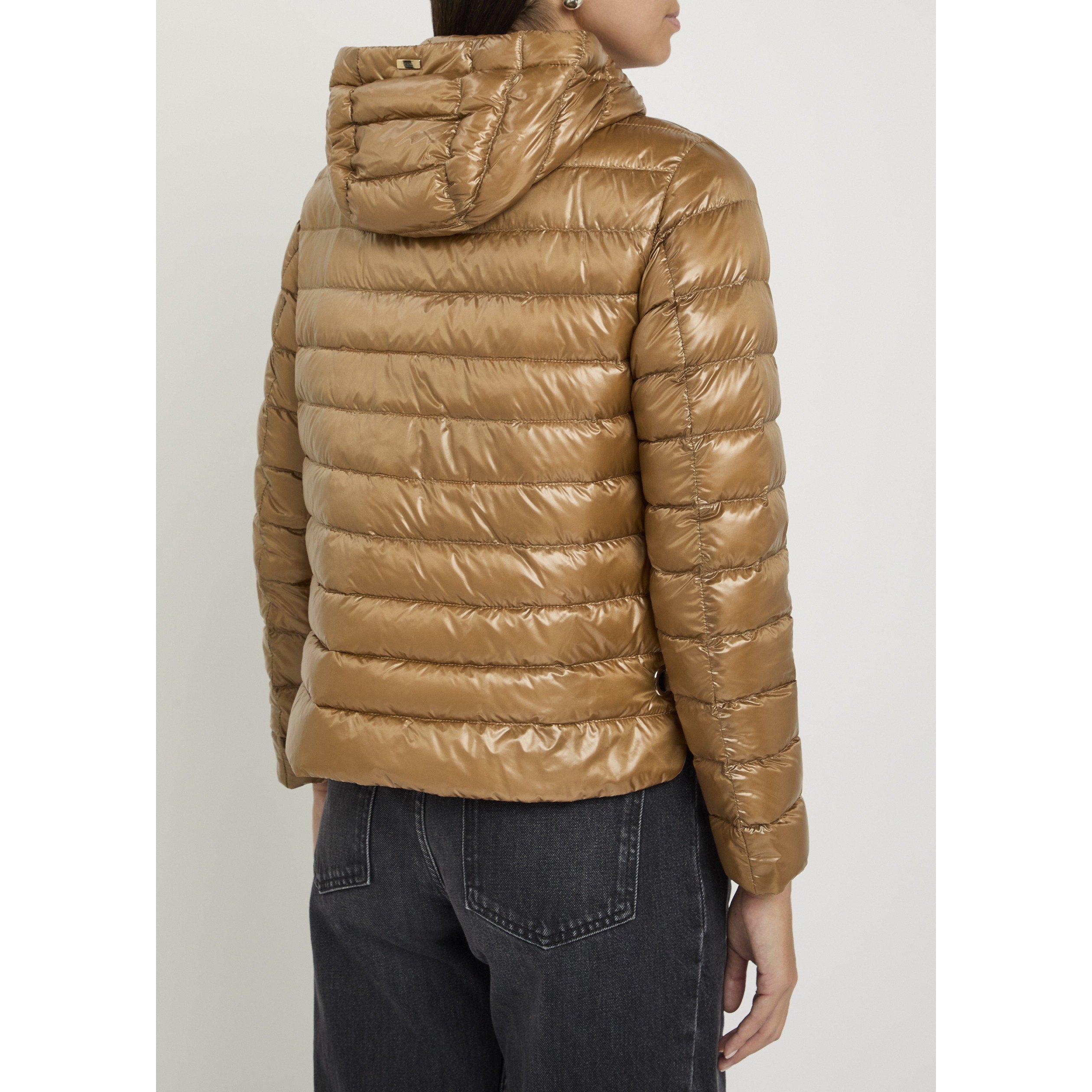 CAMEL - Herno - Women's Ultralite Down Slim-Fit Short Puffer Jacket - 3