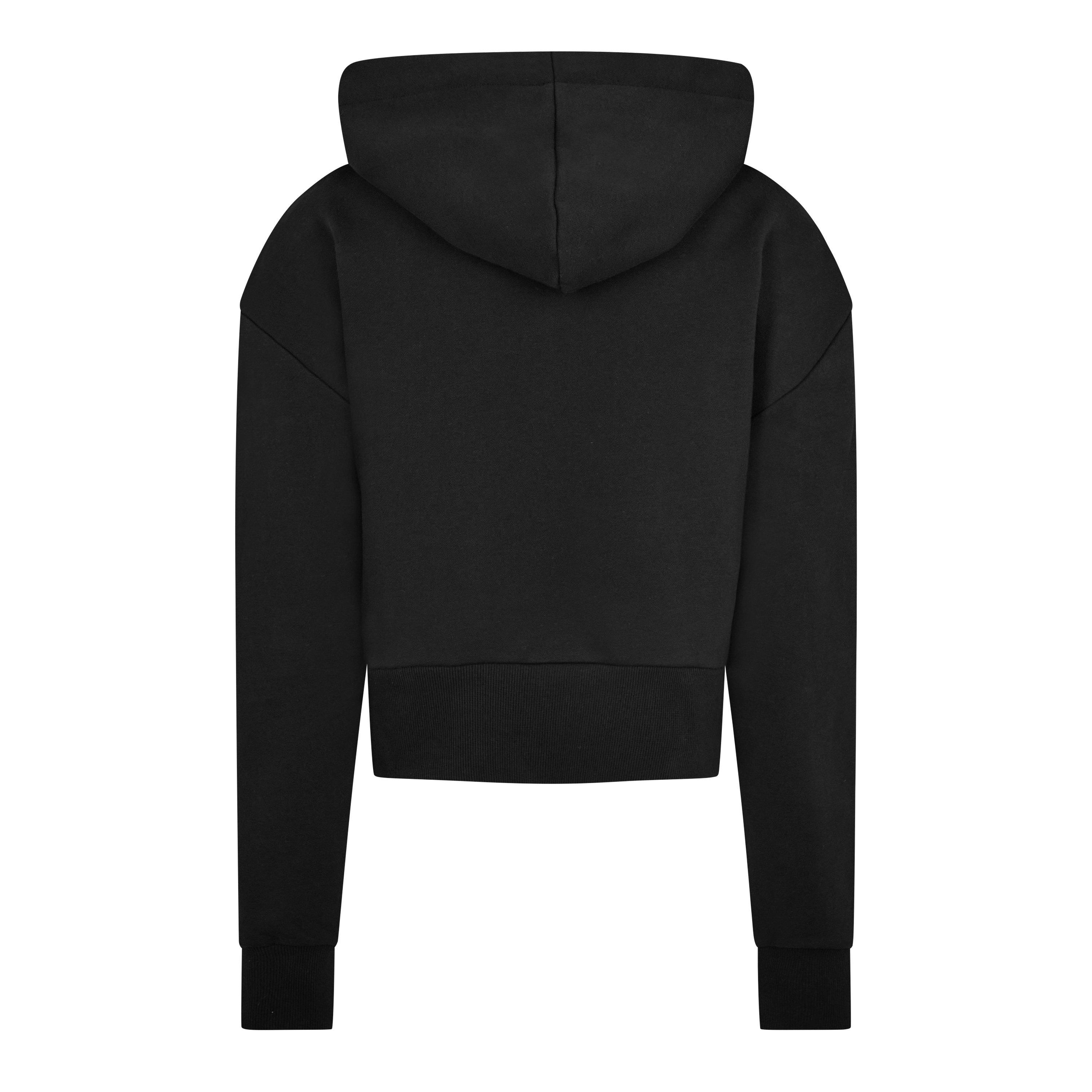 Noir/Blanc EAB - Balmain - Women's Logo Cotton Drawstring Hoodie - 8