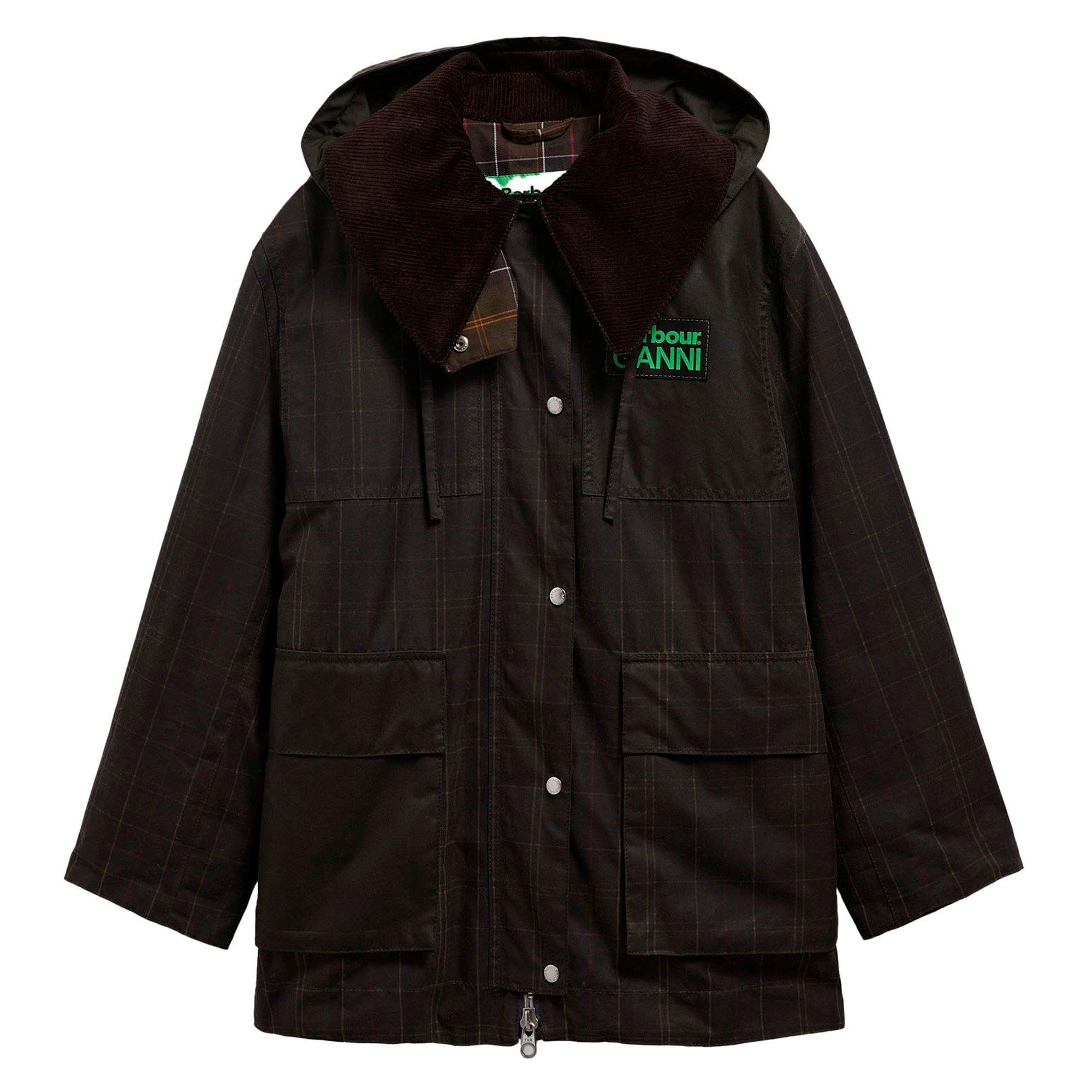 DARK GREEN - Barbour - J HOODED TARTAN WAX DUFFL
